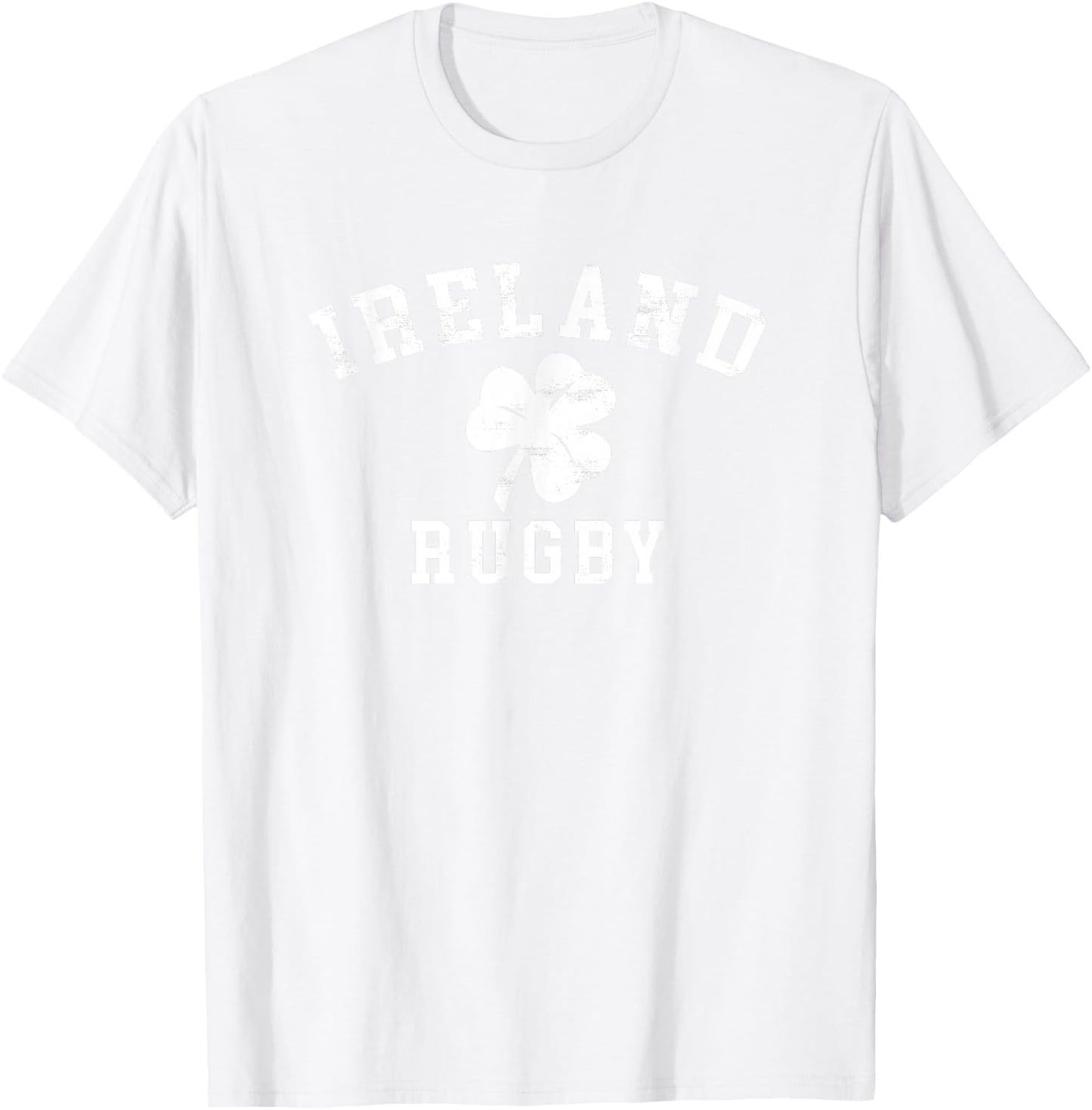 Ireland Rugby - Irish Shamrock Rugby T-Shirt - T-Shirt | White