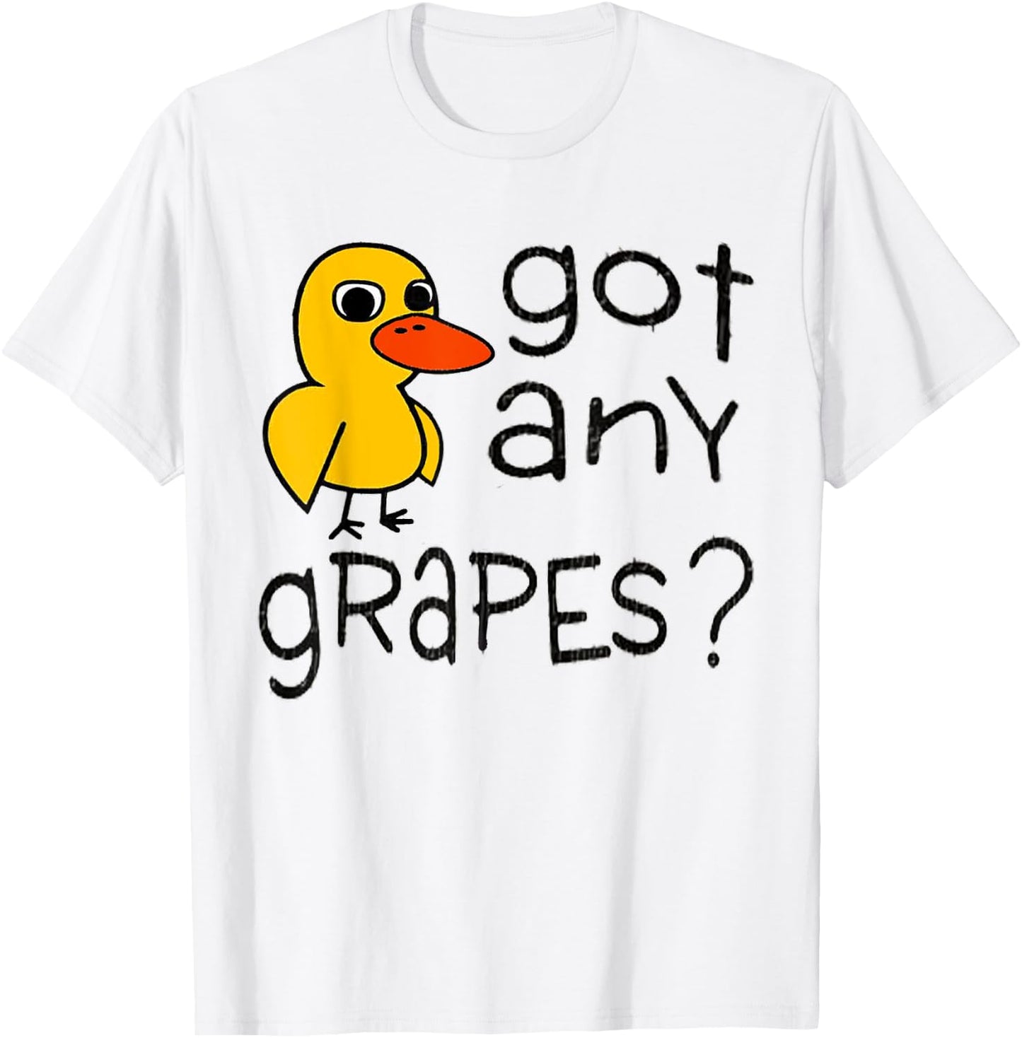 Got Any Grapes - The Duck Song T-Shirt - T-Shirt | White