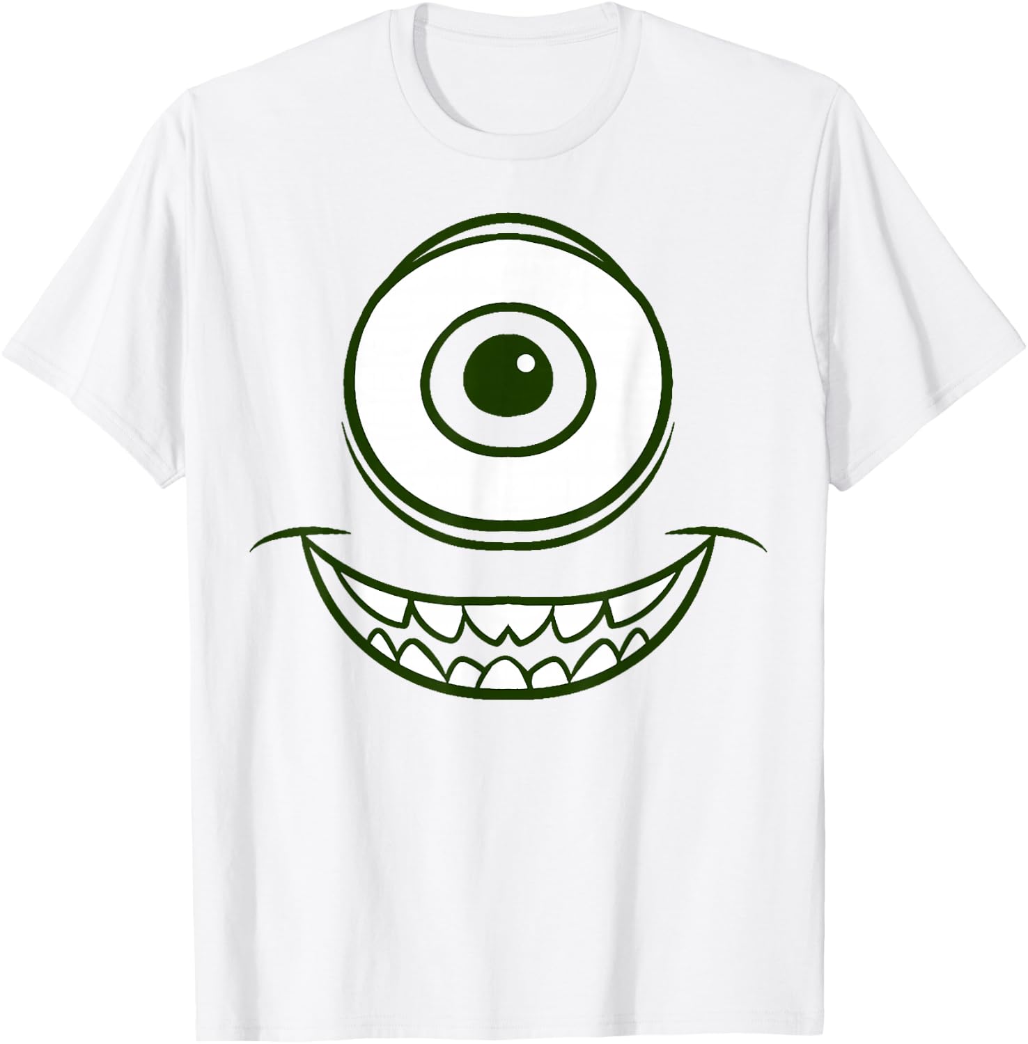 Disney Pixar Monsters, Inc. Halloween Mike Wazowski Costume T-Shirt - T-Shirt | White