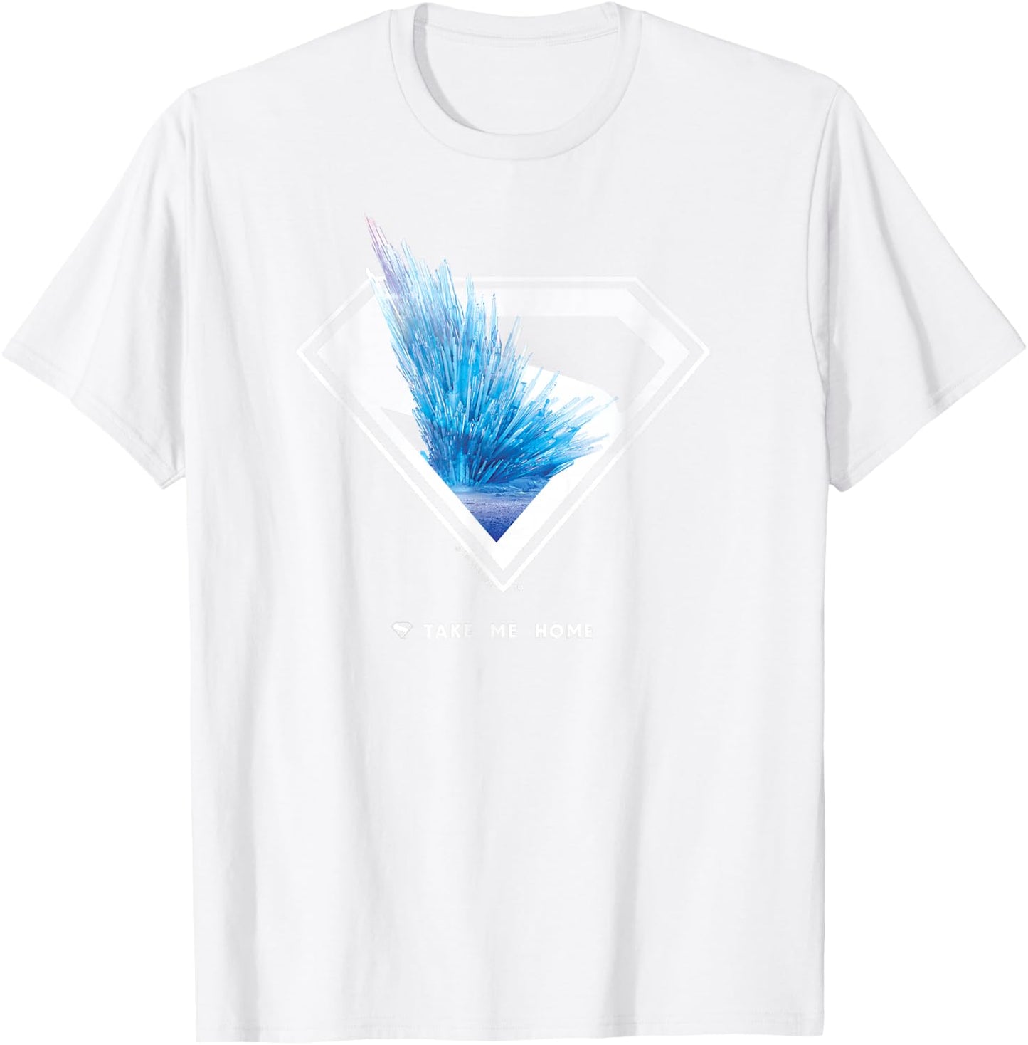 Superman (2025 Movie) Fortress of Solitude Shield T-Shirt - T-Shirt | White