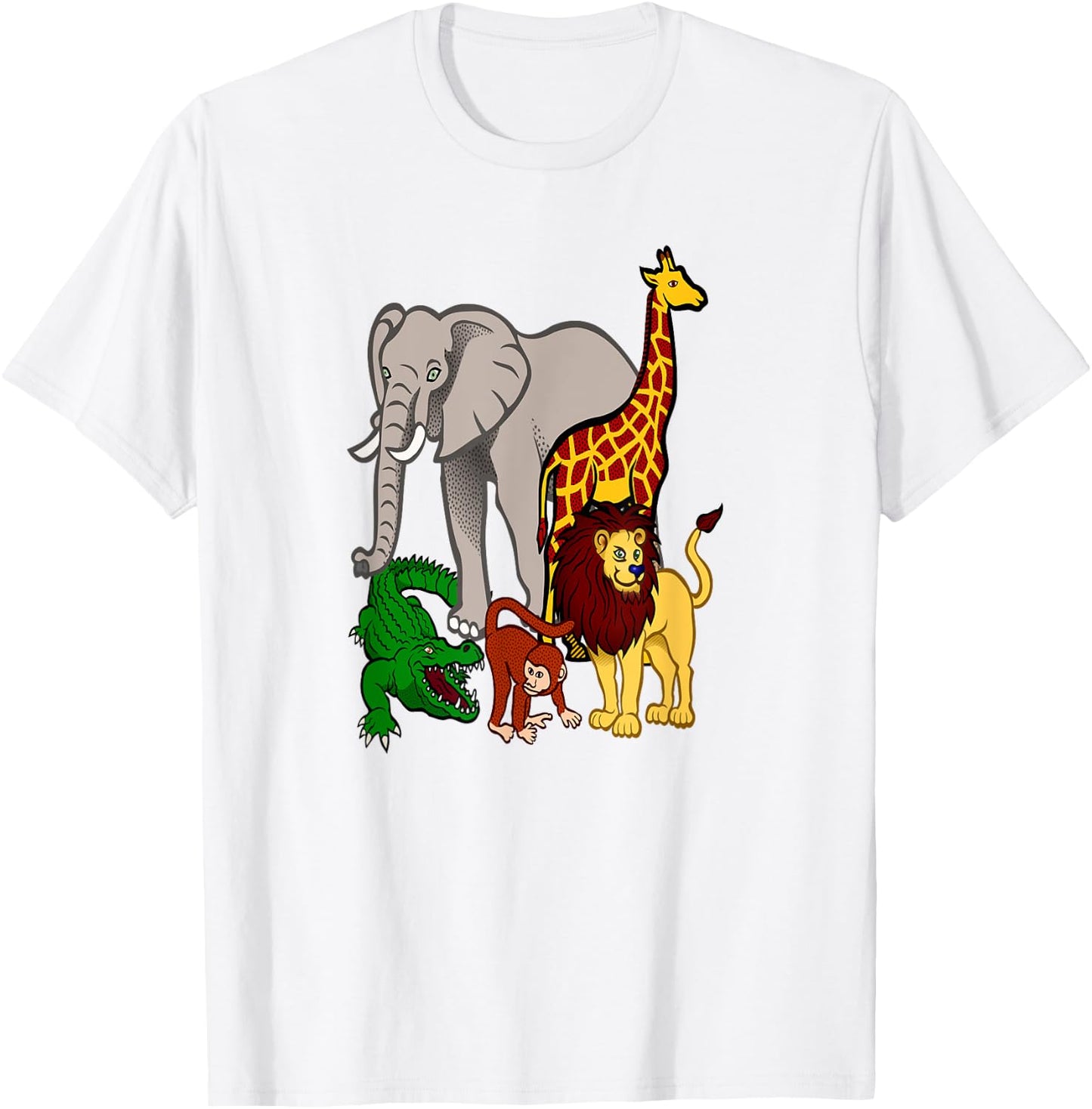 Zoo Animals Shirt Wildlife Birthday Party A Day At The Zoo T-Shirt - T-Shirt | White