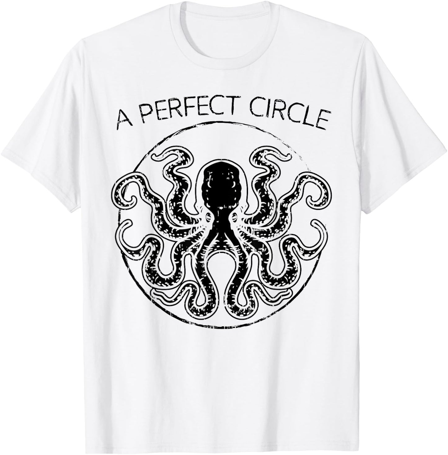 Perfect Circle Shirt Circular Octopi Math Teacher Pi Day T-Shirt - T-Shirt | White