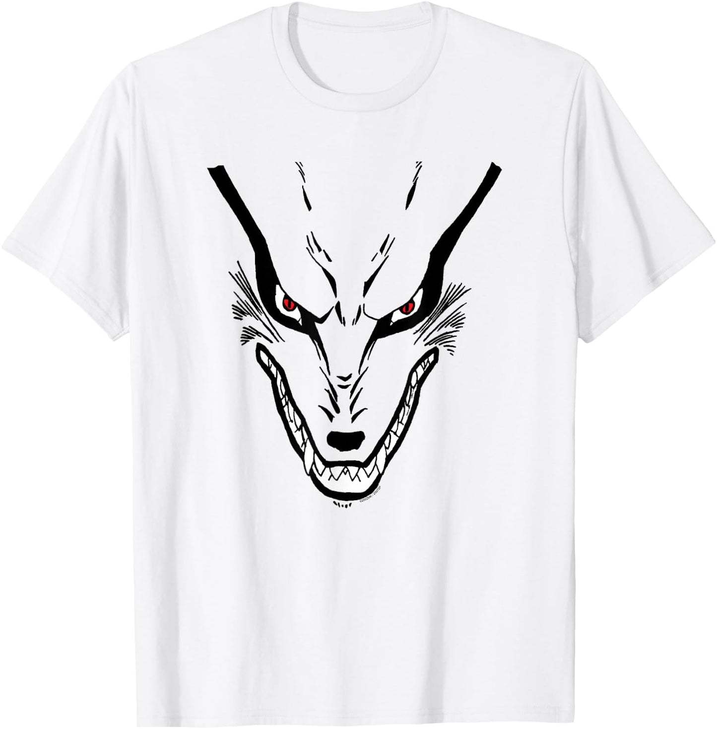 Naruto Nine Tails Big Face T-Shirt - T-Shirt | White