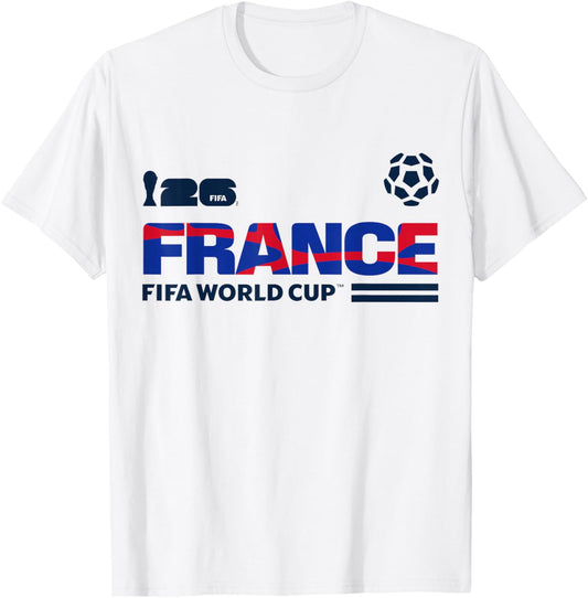 FIFA World CUP26 Qualifier France T-Shirt - T-Shirt | White
