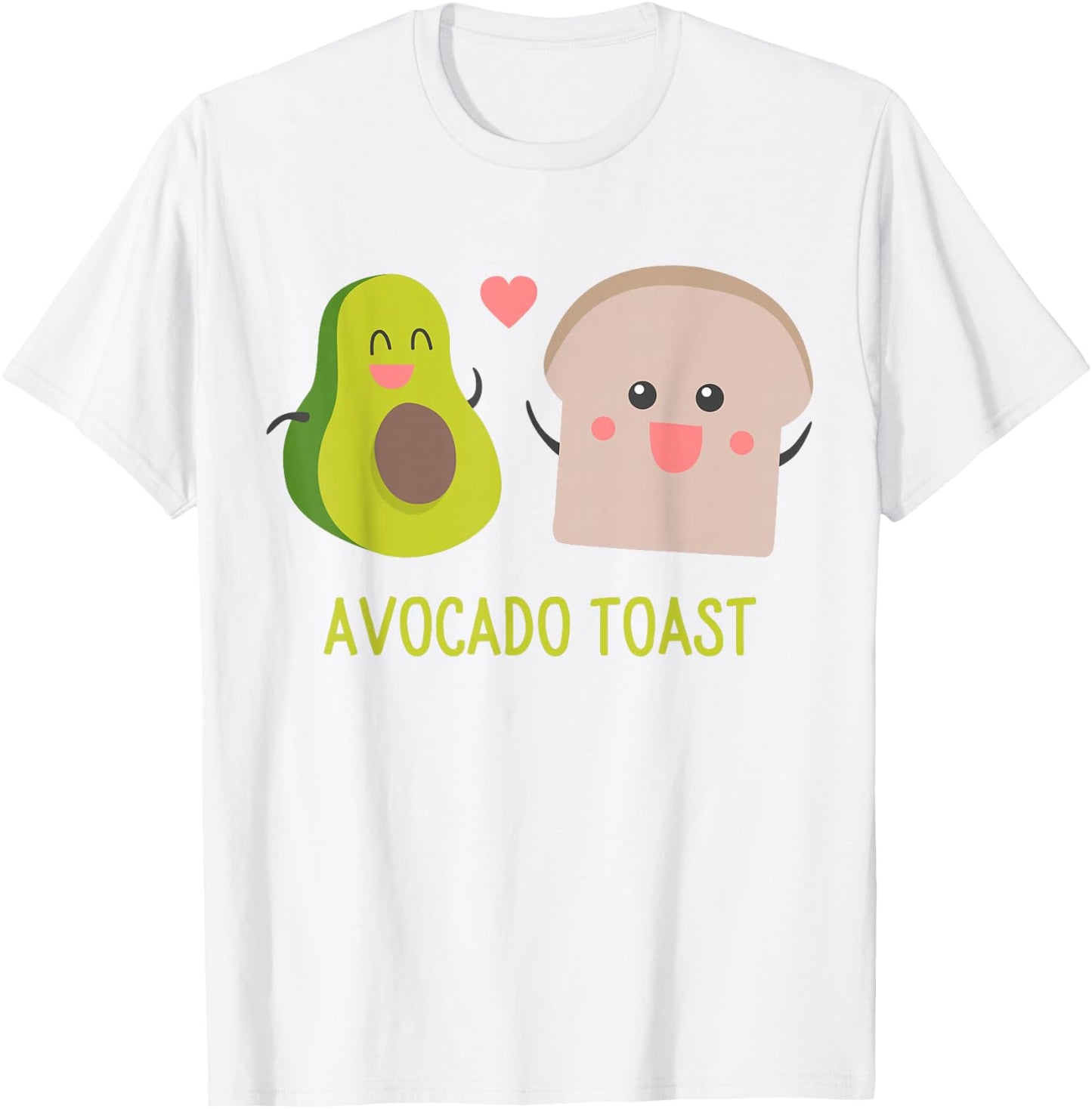 Avocado Toast Funny Cute Cartoon Gift T-Shirt - T-Shirt | White