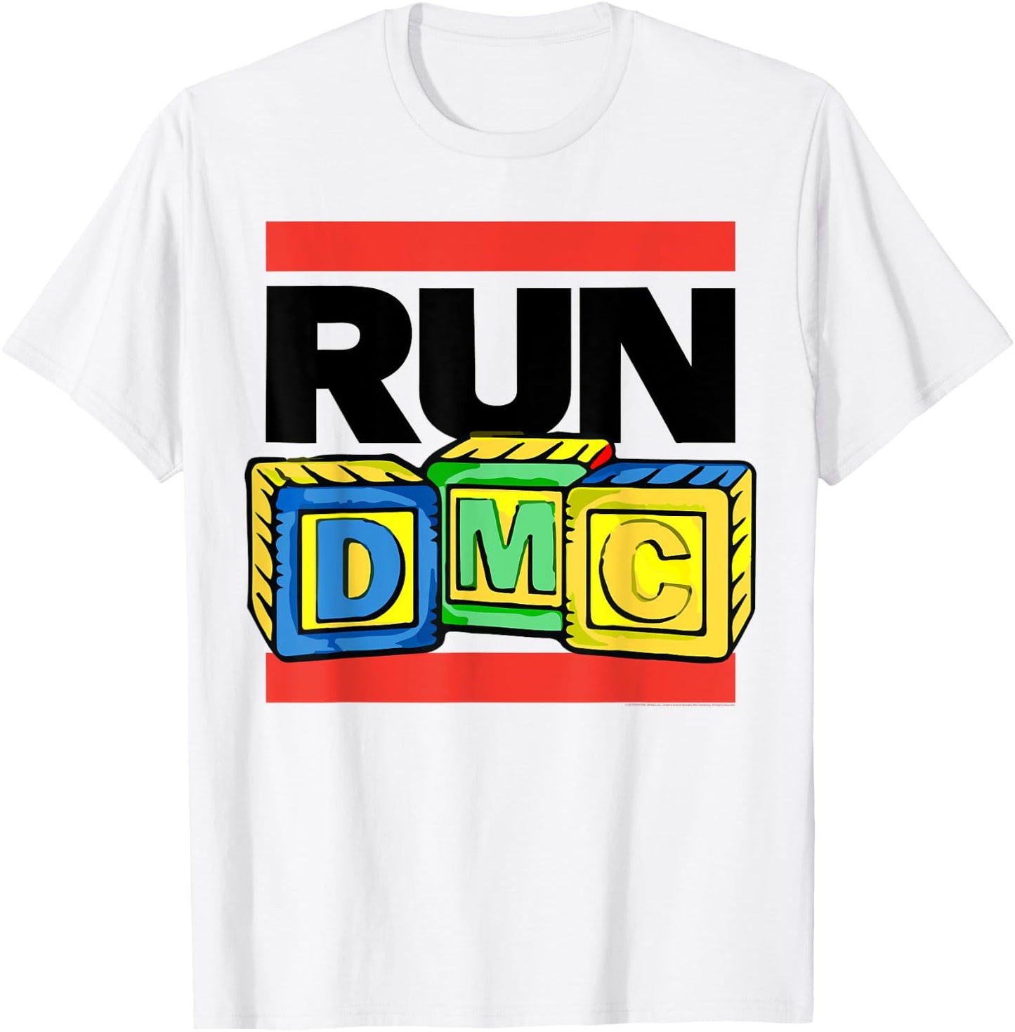 Official Run DMC Toy Blocks Yellow T-Shirt - T-Shirt | White
