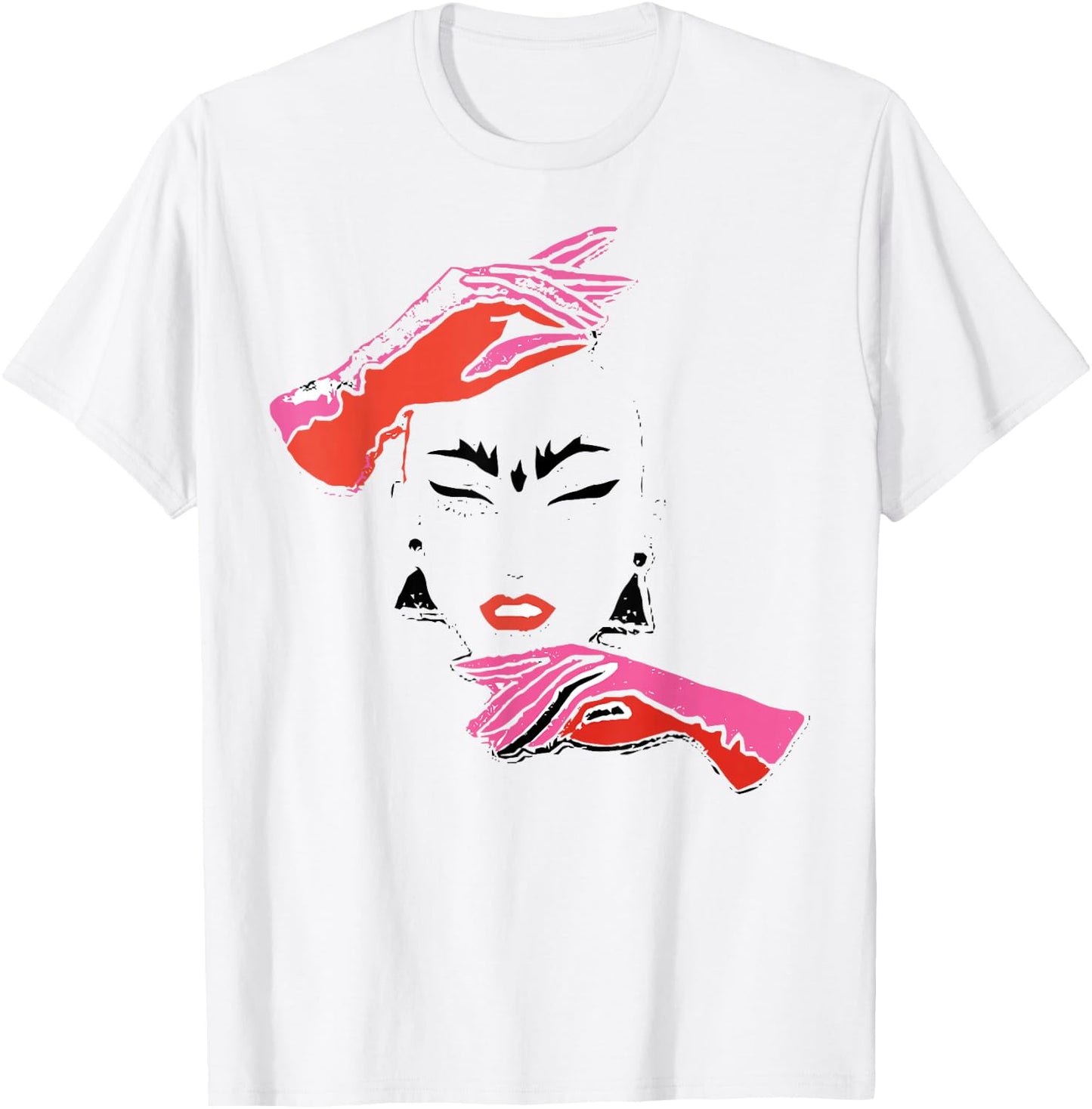 Haus of Velour Drag Queen Race Abstract Distressed T-Shirt - T-Shirt | White
