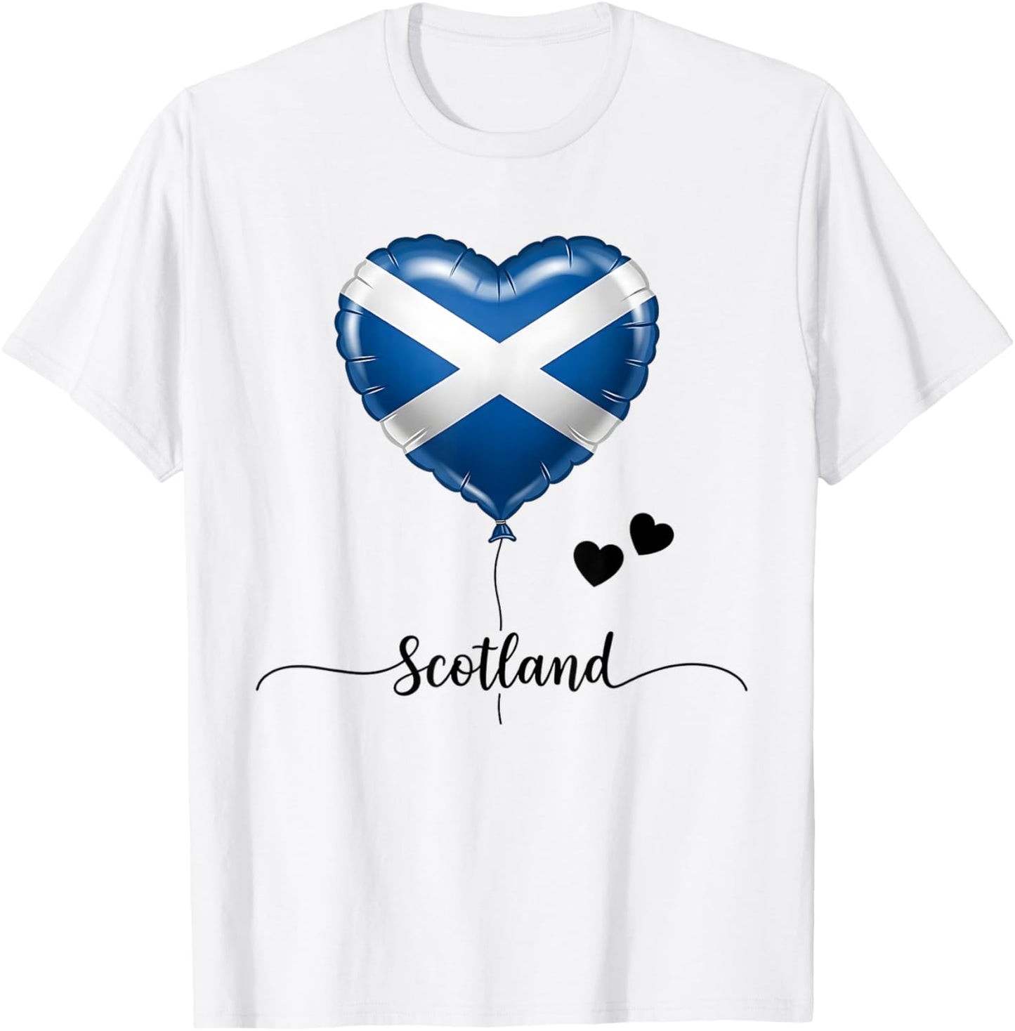 Scotland Scottish Flag Heart Souvenirs Men Women Kids T-Shirt - T-Shirt | White