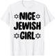 Funny Jew Nice Jewish Girl Hanukkah Gift T-Shirt - T-Shirt | White