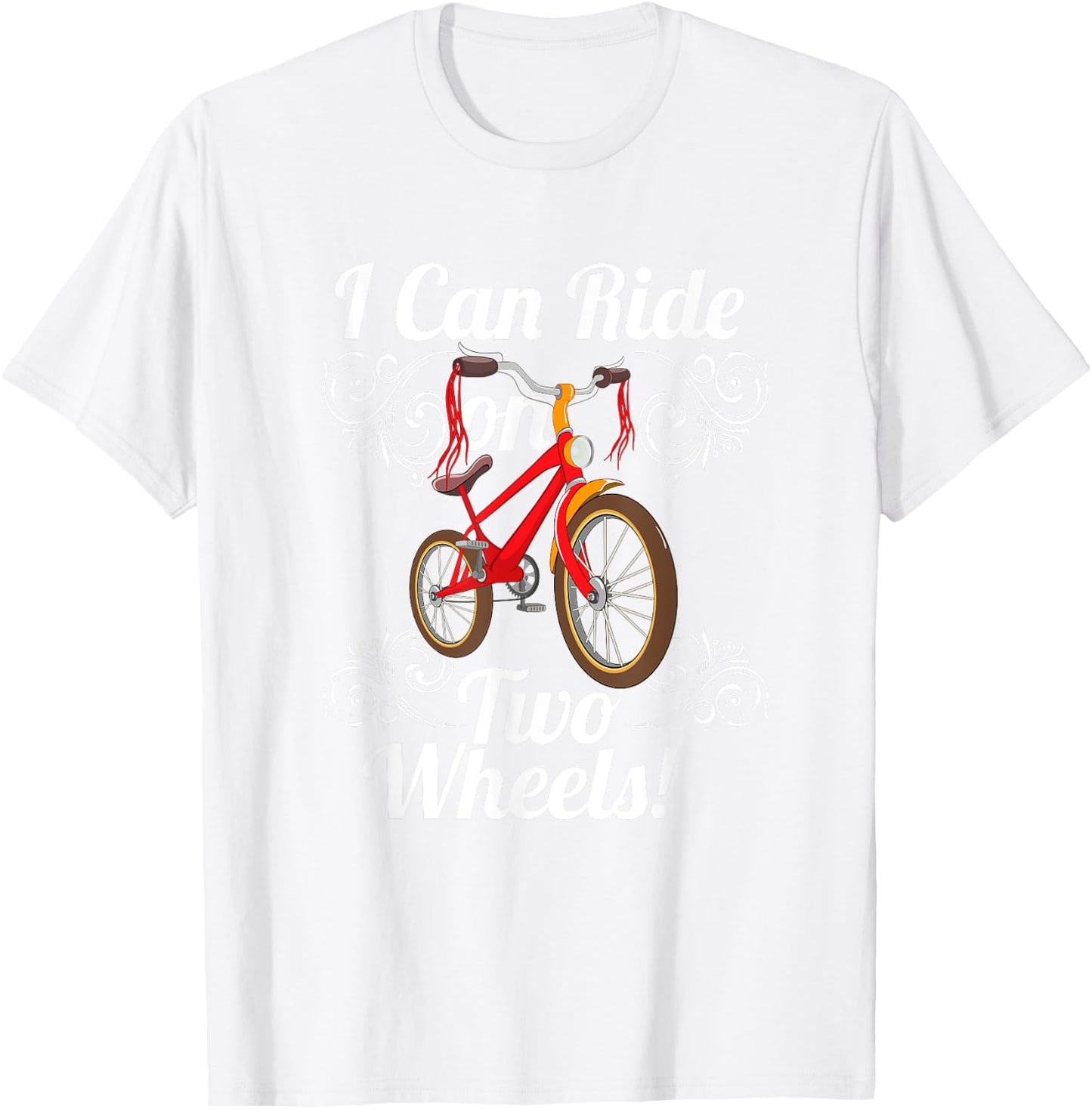 Kids Bike I Can Ride On Two Wheels Learning Reward T Shirts T-Shirt - T-Shirt | White
