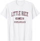 Little Rock Arkansas AR Vintage Athletic Sports Design T-Shirt - T-Shirt | White