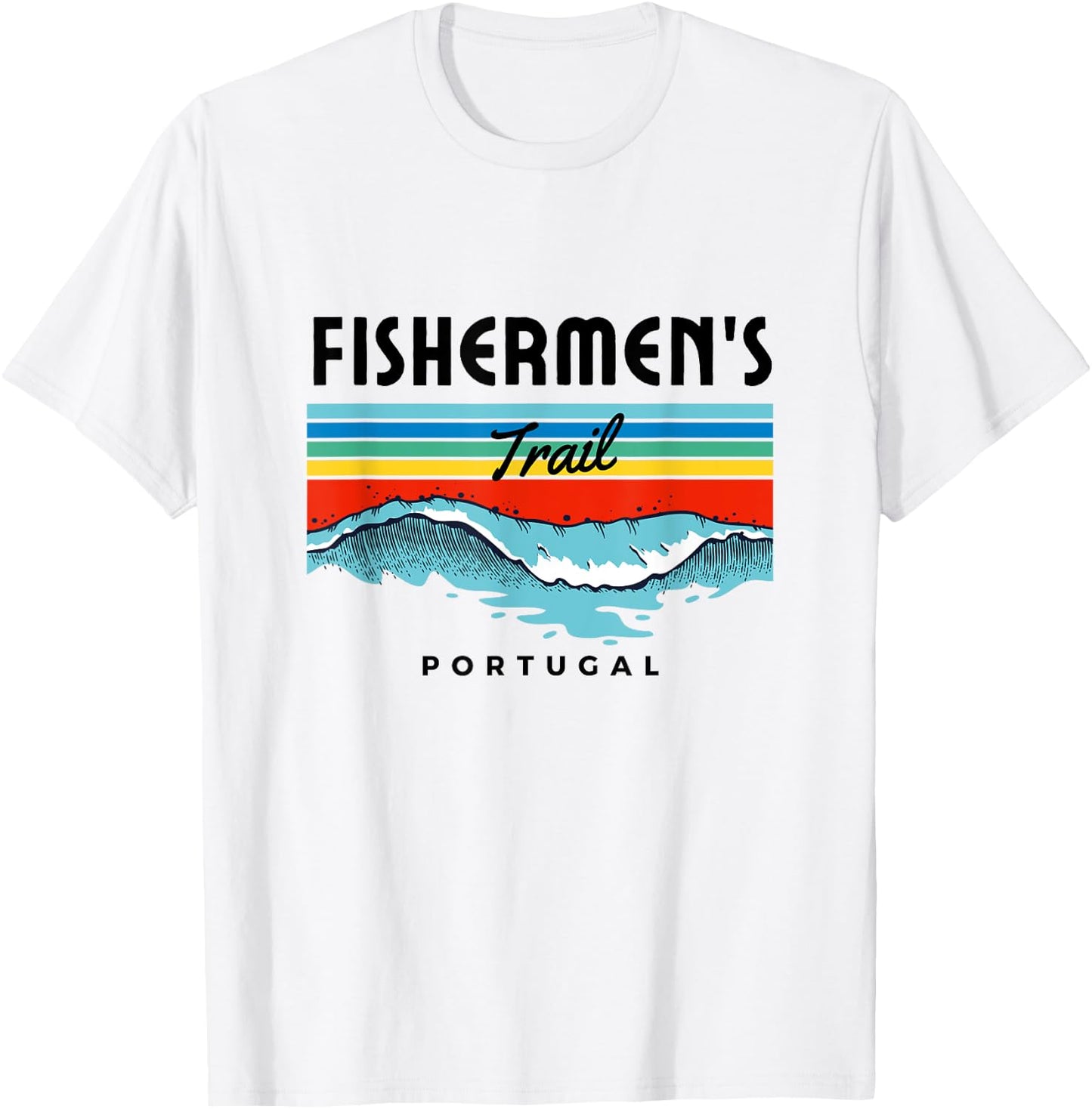 Fishermen's Trail Fishing Trail Portugal Algarve Surfing Coast T-Shirt - T-Shirt | White