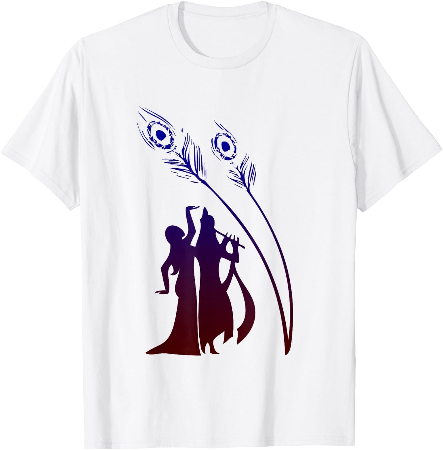 Divine Raas Leela With Radha And Krishna Shirt T-Shirt - T-Shirt | White