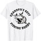 Grandpa's Best Fishing Buddy Kid's Shirt | Fishing T-Shirt - T-Shirt | White
