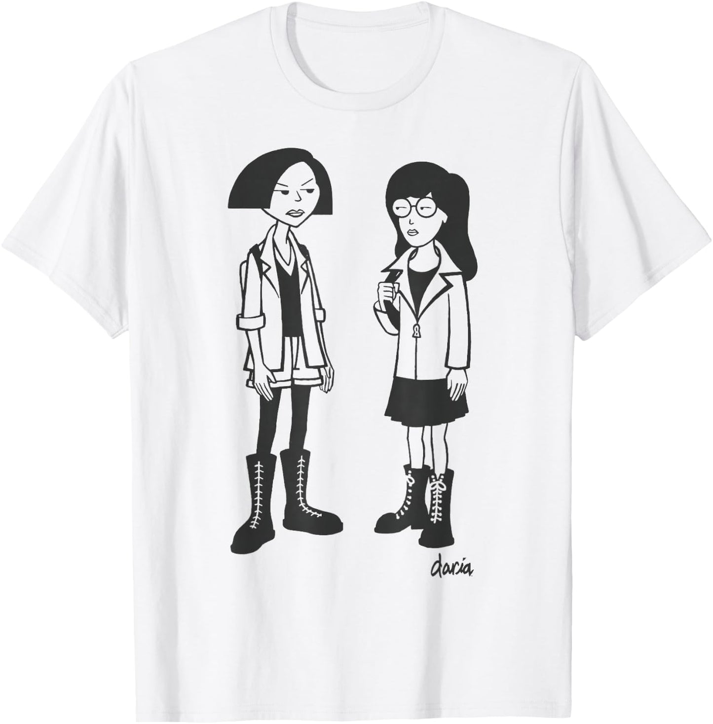 Daria Jane Lane Simple Portrait T-Shirt - T-Shirt | White