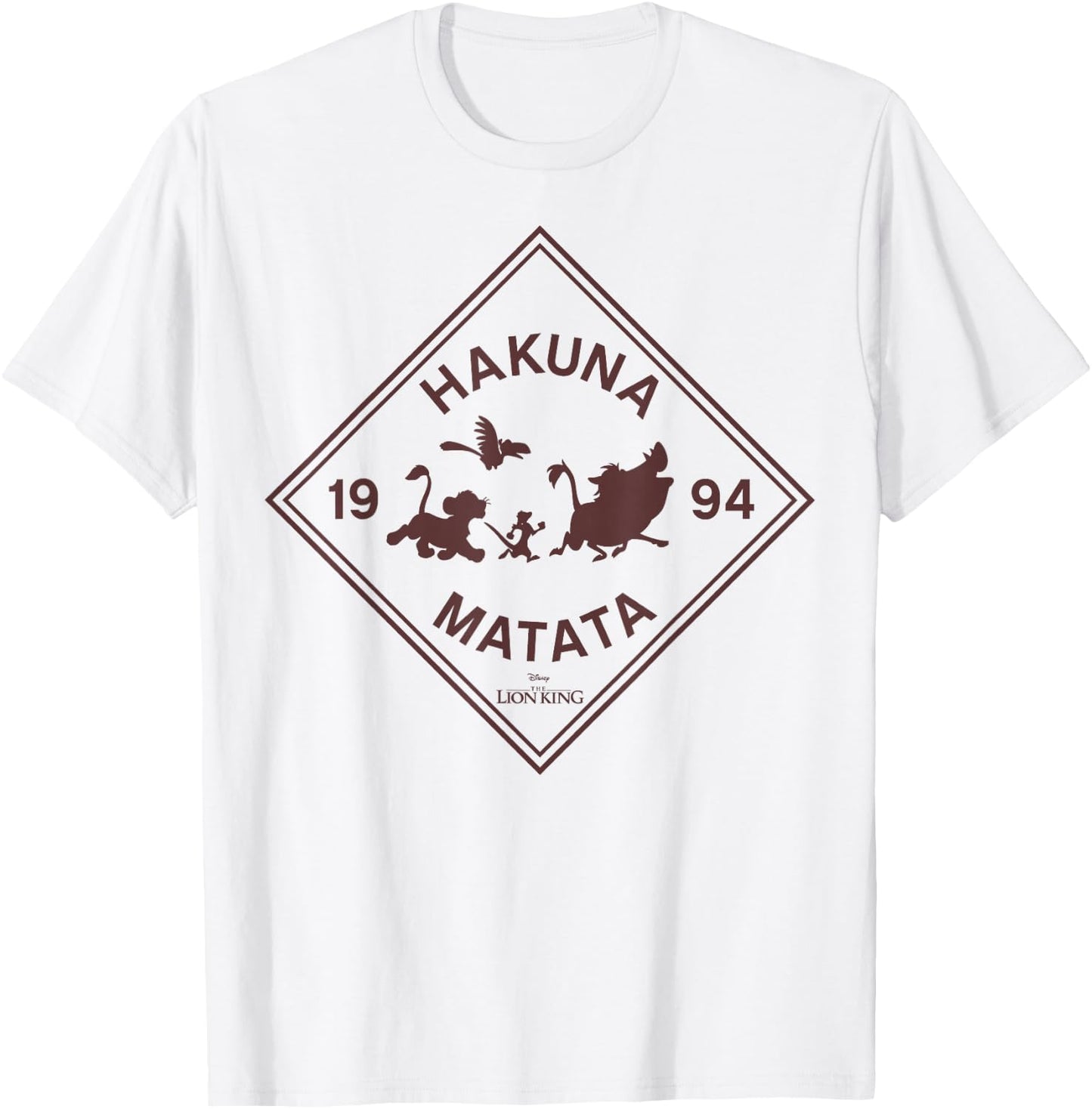 Disney The Lion King Hakuna Matata Diamond Group Logo T-Shirt - T-Shirt | White