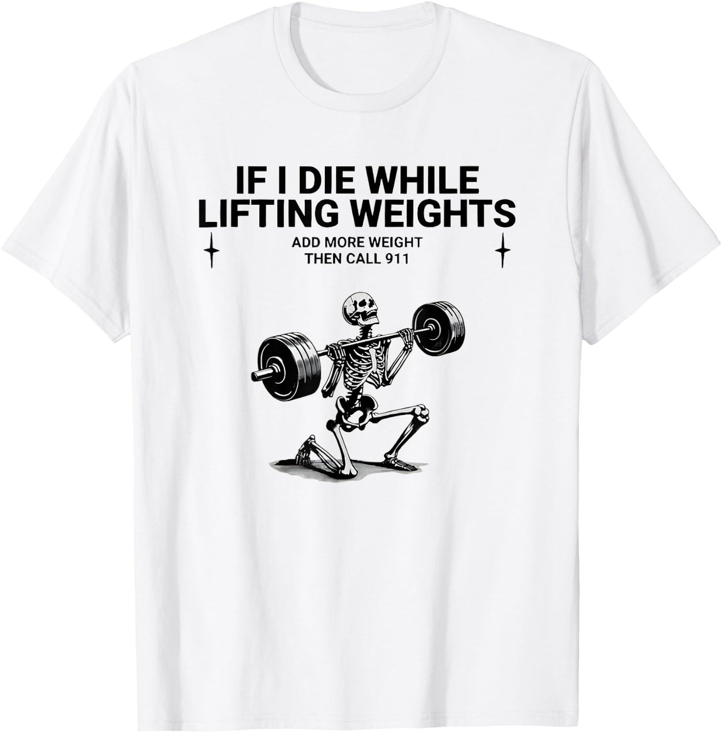 funny quotes about gym Adults Blue Small Modern Classic Mandarin Collar Straight Short Sleeve T-Shirt - T-Shirt | White