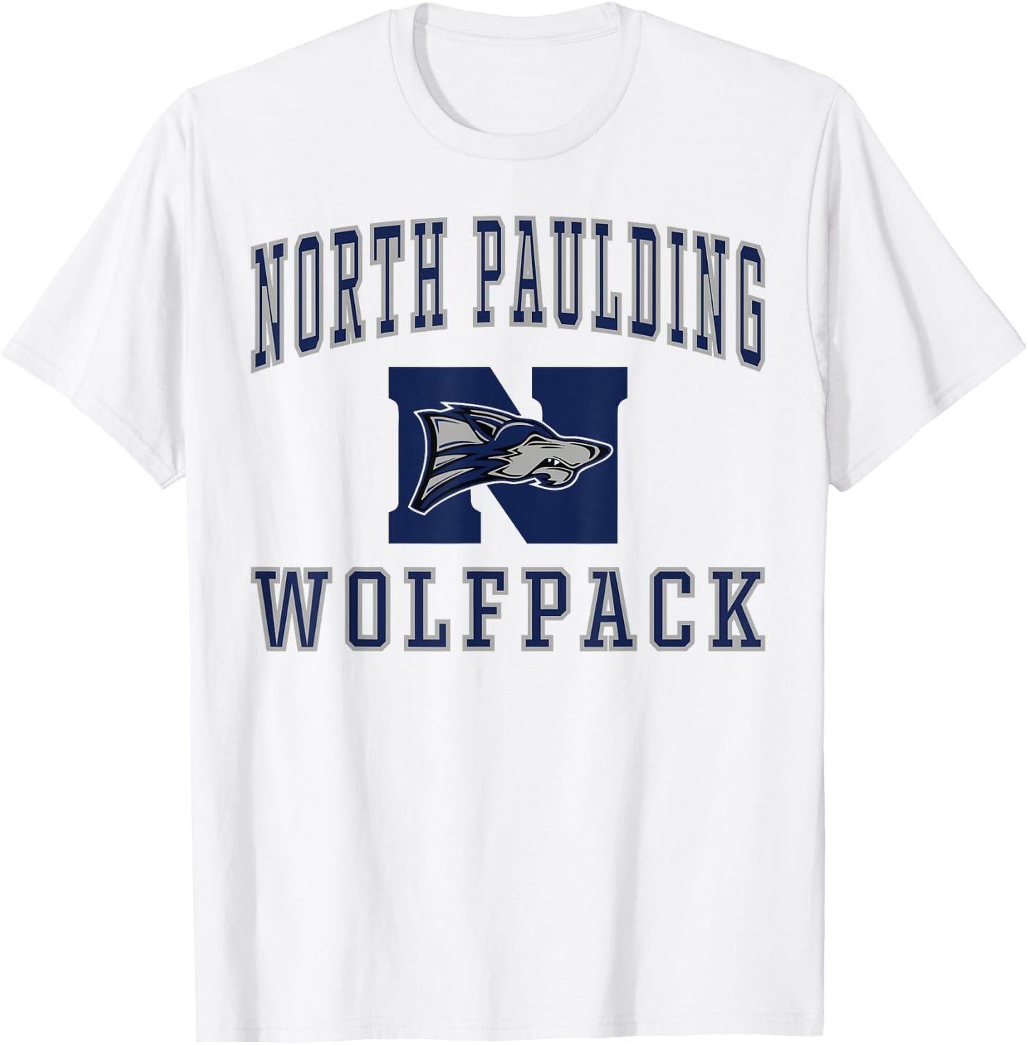 North Paulding High School Wolfpack C1 T-Shirt - T-Shirt | White