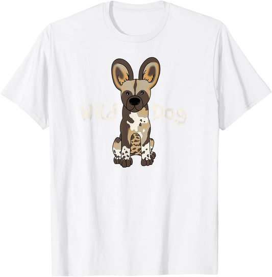 African wild dog T-Shirt - T-Shirt | White