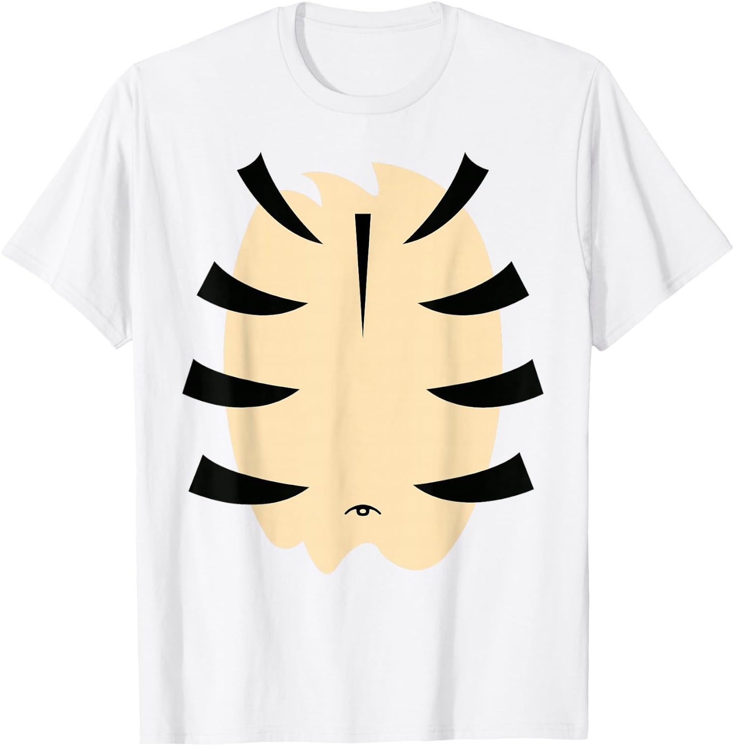 Orange Striped Tiger Halloween Costume Party T-Shirt - T-Shirt | White