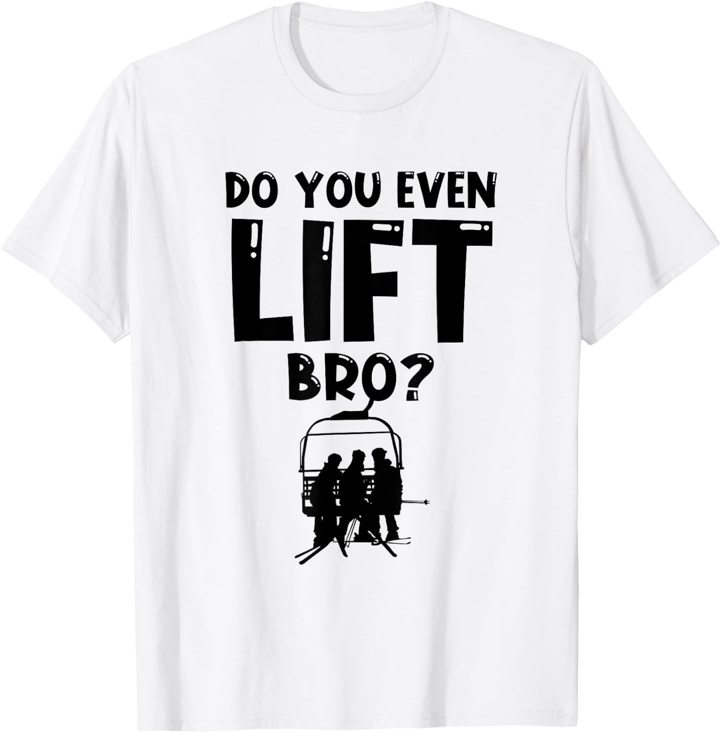 Skier Heartbeat Ski T-Shirt - T-Shirt | White