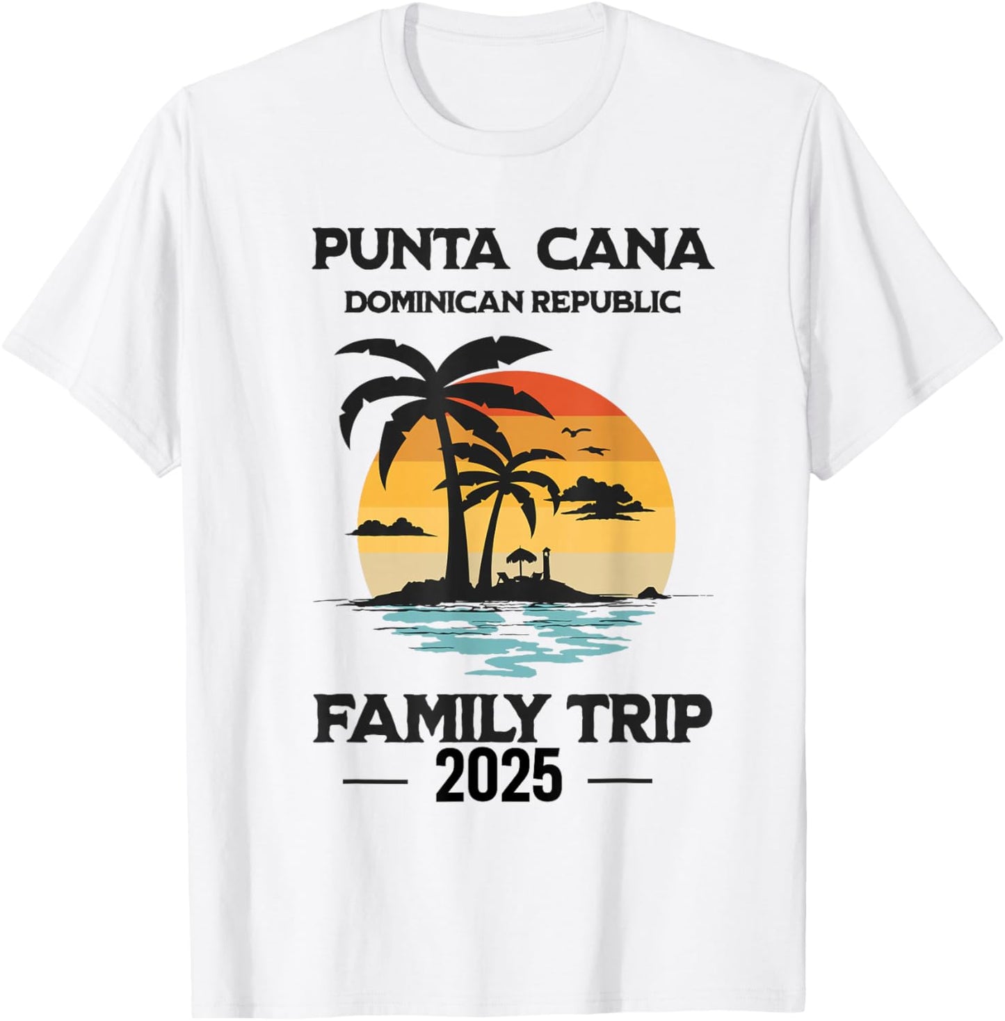Punta Cana Family Vacation 2025 Matching Dominican Republic T-Shirt - T-Shirt | White