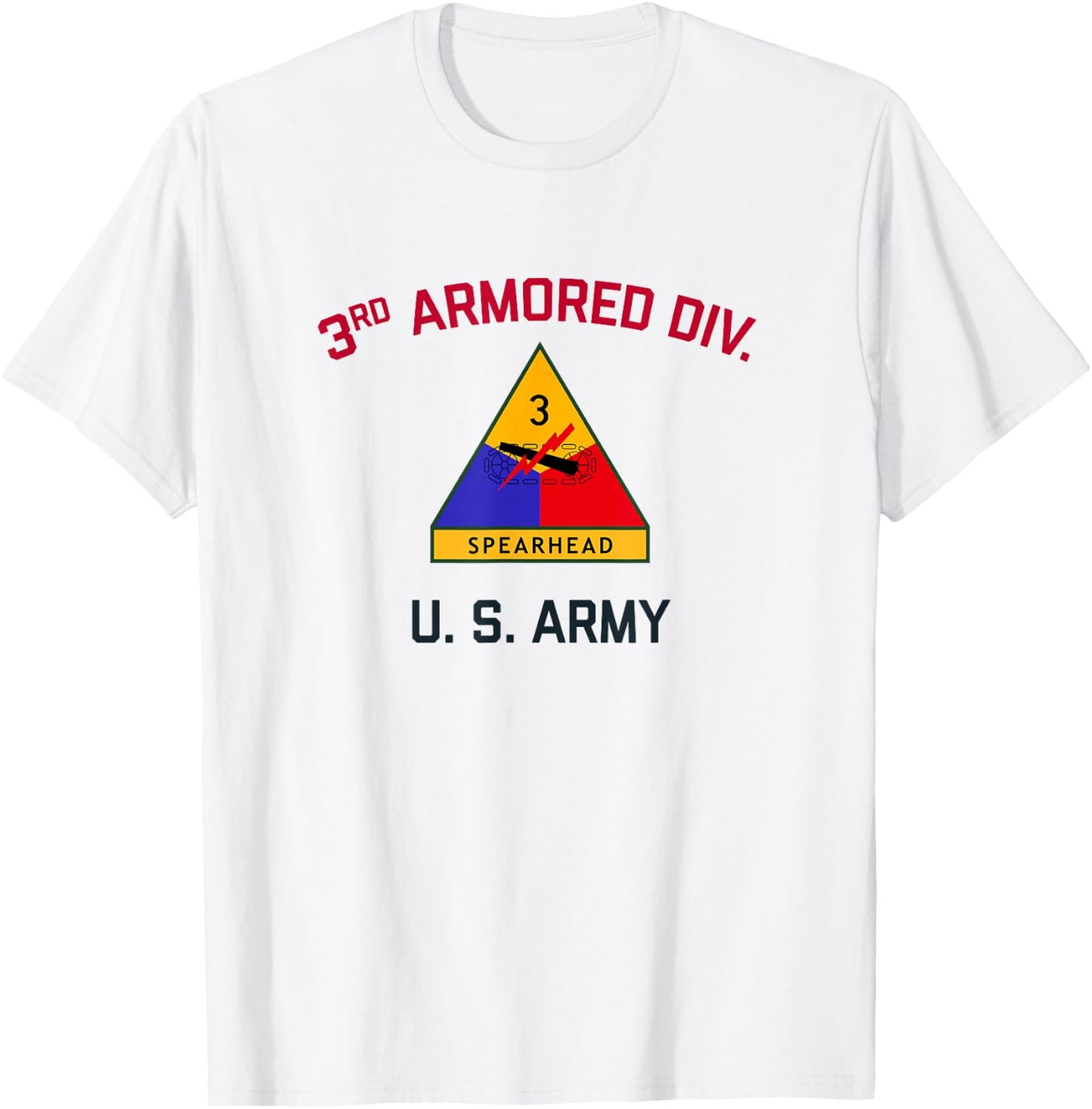 US Army 3rd Armored Division "Spearhead" | WW2 Vintage Tank T-Shirt - T-Shirt | White