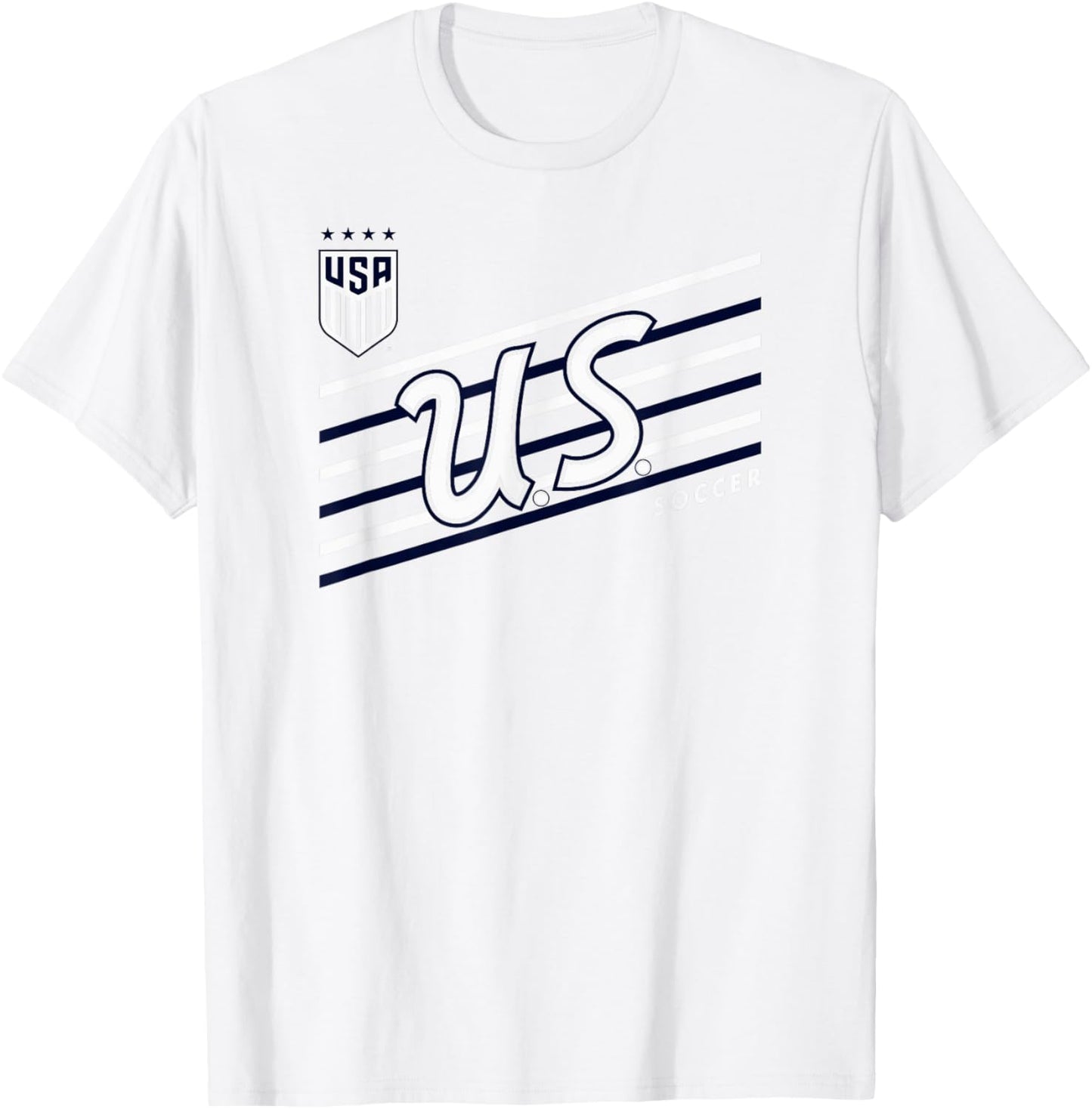 U.S. Soccer Retro Perform Red USWNT Officially Licensed T-Shirt - T-Shirt | White