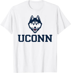 Connecticut Huskies Sportsmanship Gray Officially Licensed T-Shirt - T-Shirt | White