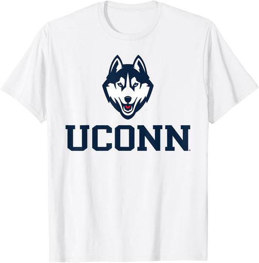 Connecticut Huskies Sportsmanship Gray Officially Licensed T-Shirt - T-Shirt | White