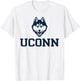 Connecticut Huskies Sportsmanship Gray Officially Licensed T-Shirt - T-Shirt | White