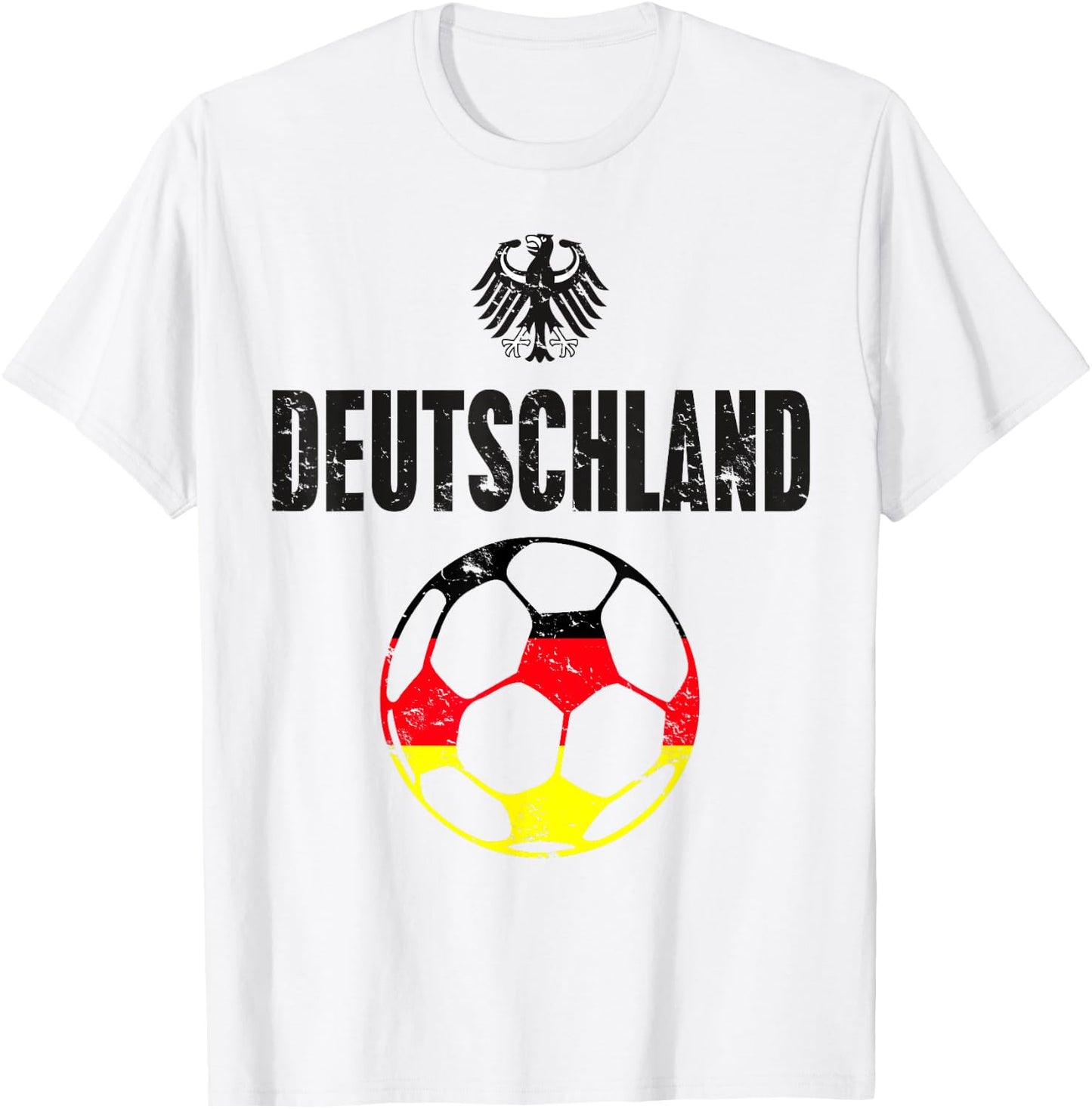 Germany Deutschland Football Soccer Flag German T-Shirt - T-Shirt | White