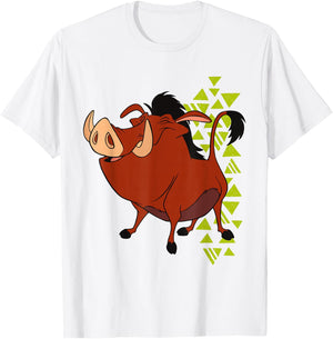 Disney The Lion King Pumbaa Happy 90s Retro T-Shirt - T-Shirt | White