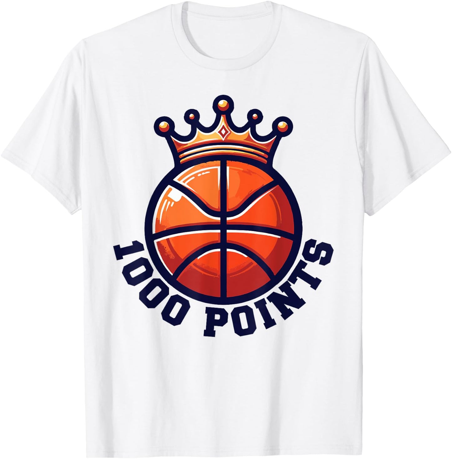 1000 Points Basketball Scorer High School Basketball Player T-Shirt - T-Shirt | White