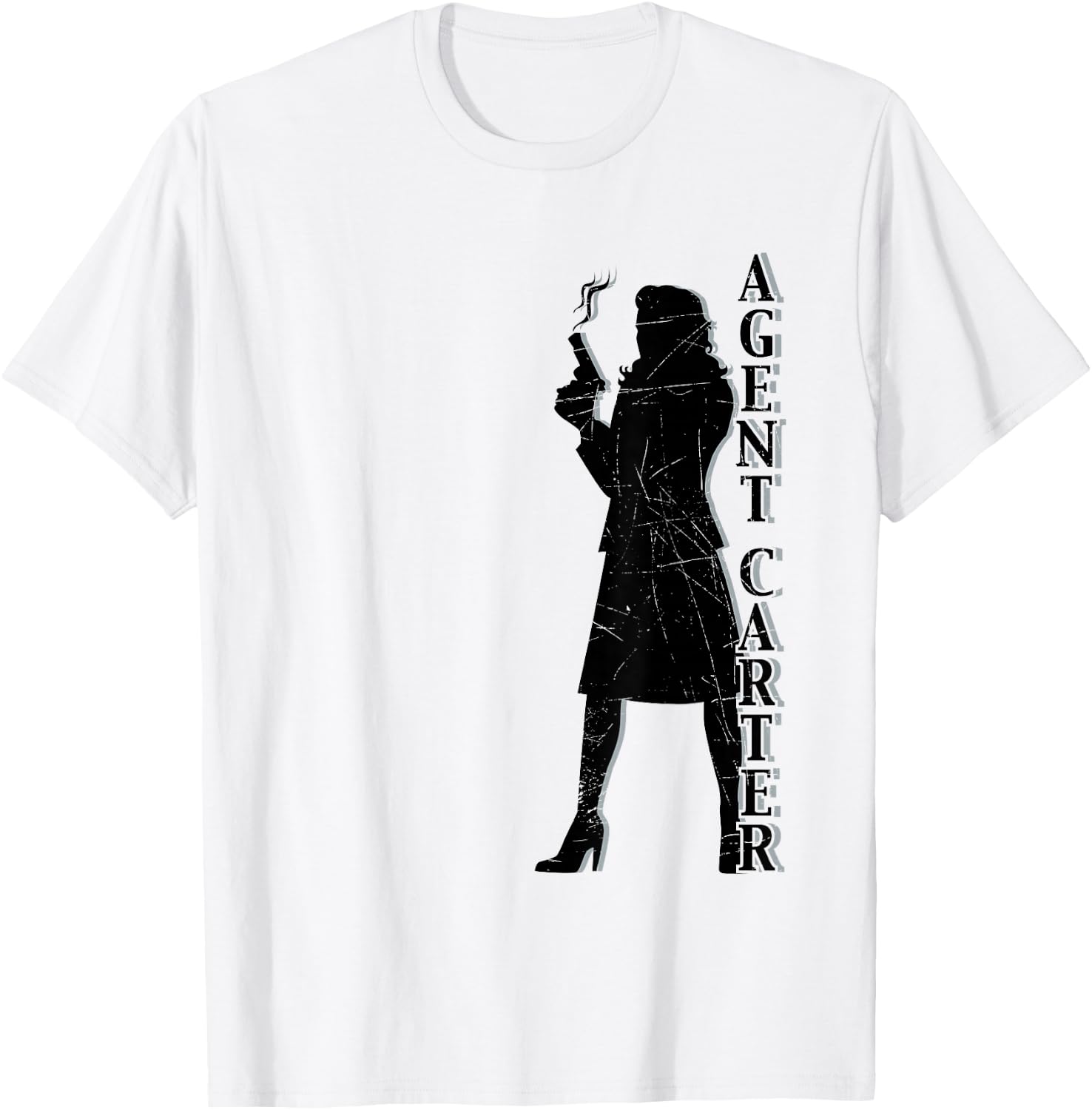 Marvel Agent Carter S.S.R. Silhouette T-Shirt - T-Shirt | White