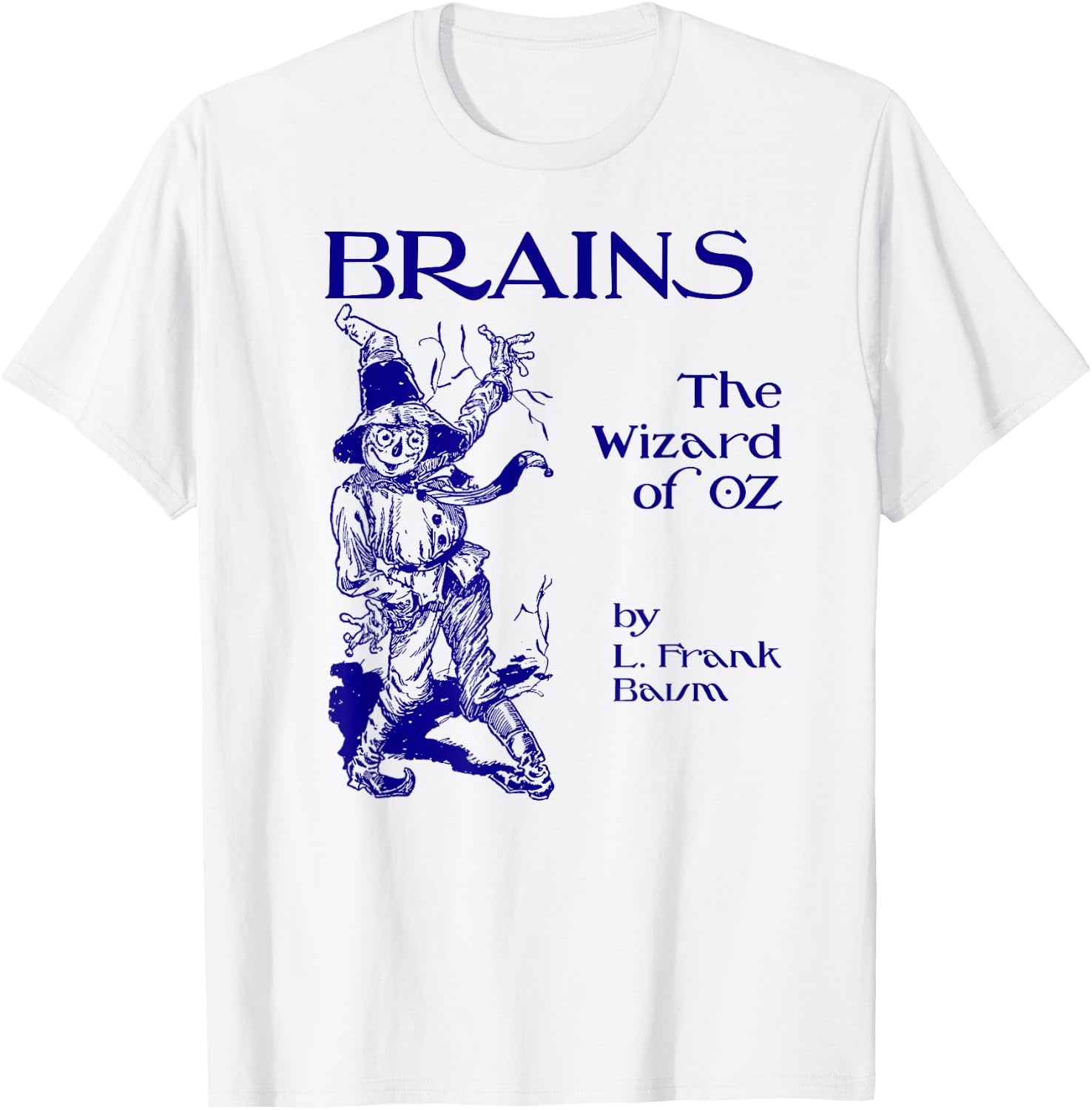Use Your Brain Halloween Wizard of OZ Scarecrow T-Shirt - T-Shirt | White