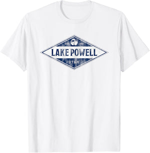 Vintage Lake Powell Arizona Vacation Souvenir Men Women Kids T-Shirt - T-Shirt | White