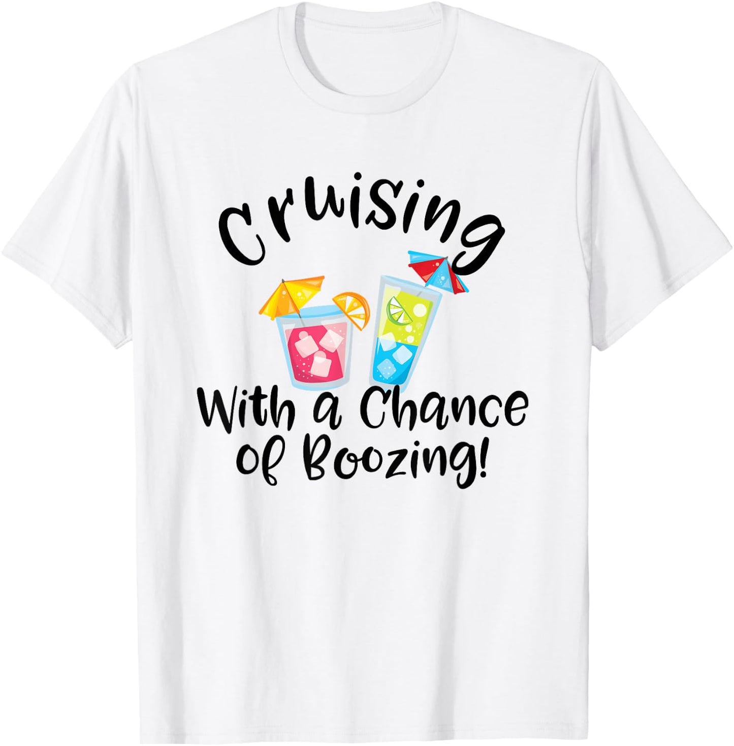 Cruise Ship Cruising Fishing Vacation Gift Store Booze Cruise Funny Cruising Vacation Drinking Party T-Shirt - T-Shirt | White
