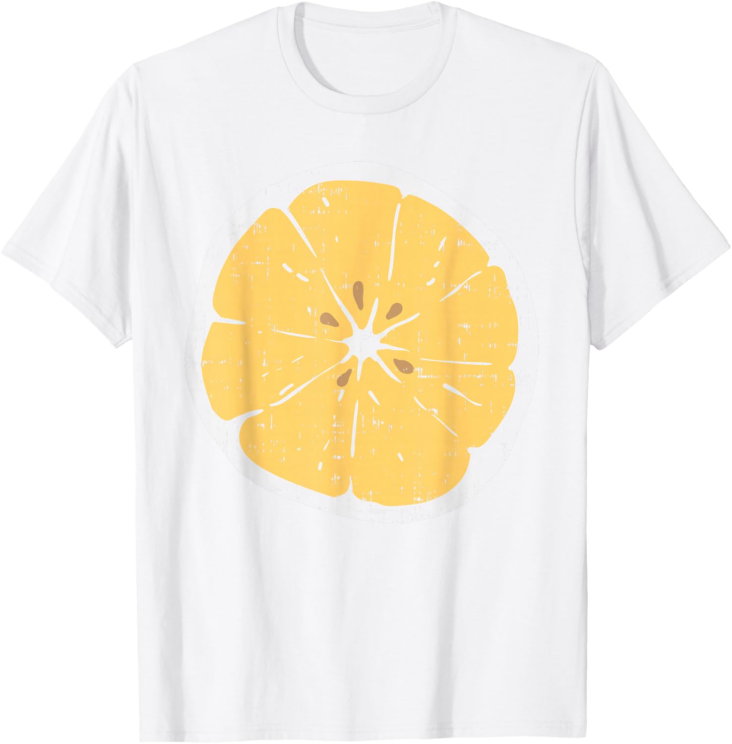 Lemon Funny Citrus Fruit Lazy DIY Easy Halloween Costume T-Shirt - T-Shirt | White