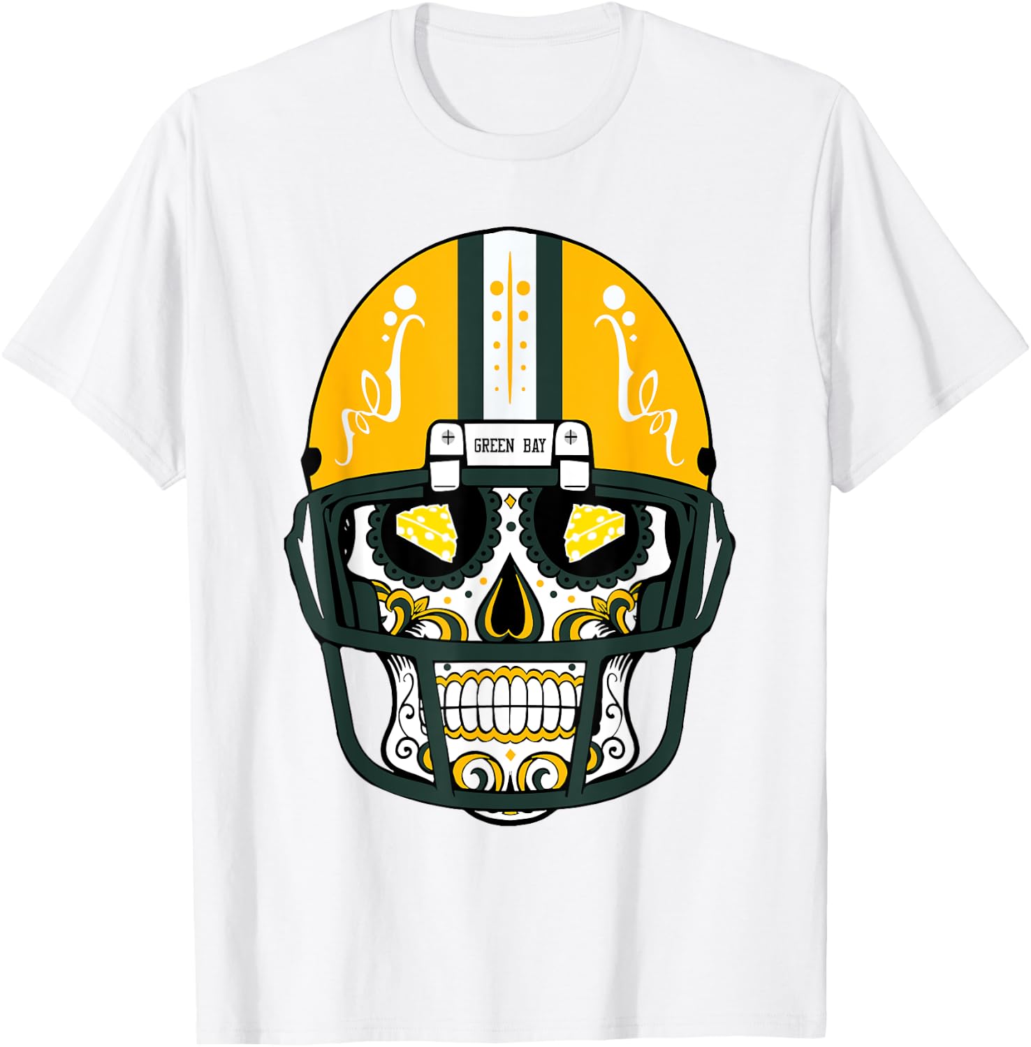 Dia de Muertos Day Of Dead Sugar Skull Halloween T Shirt T-Shirt - T-Shirt | White