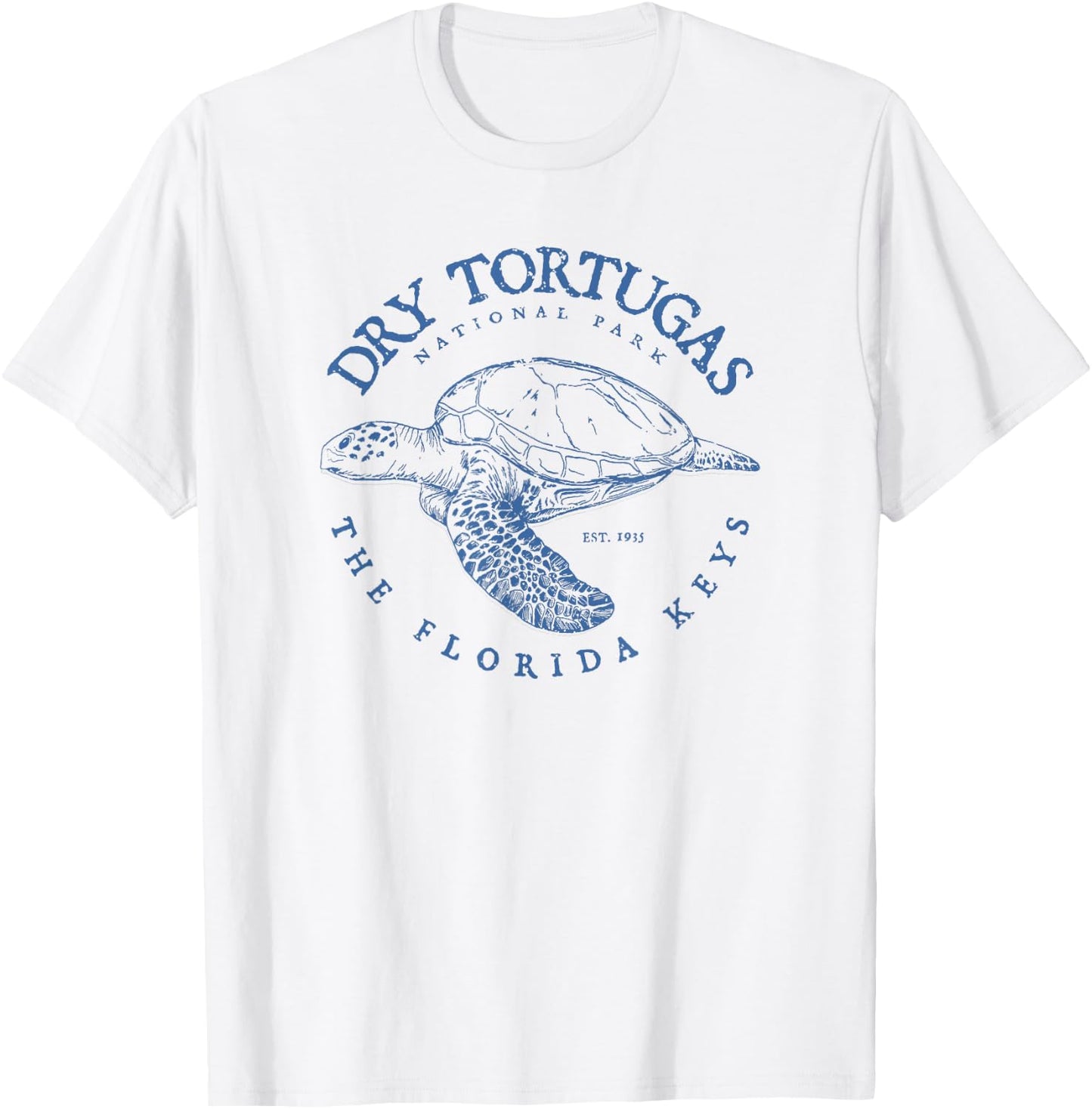 Dry Tortugas National Park Florida Keys Scuba Diving Turtle T-Shirt - T-Shirt | White