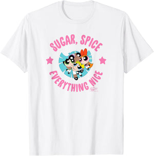 The Powerpuff Girls Sugar Spice T-Shirt - T-Shirt | White