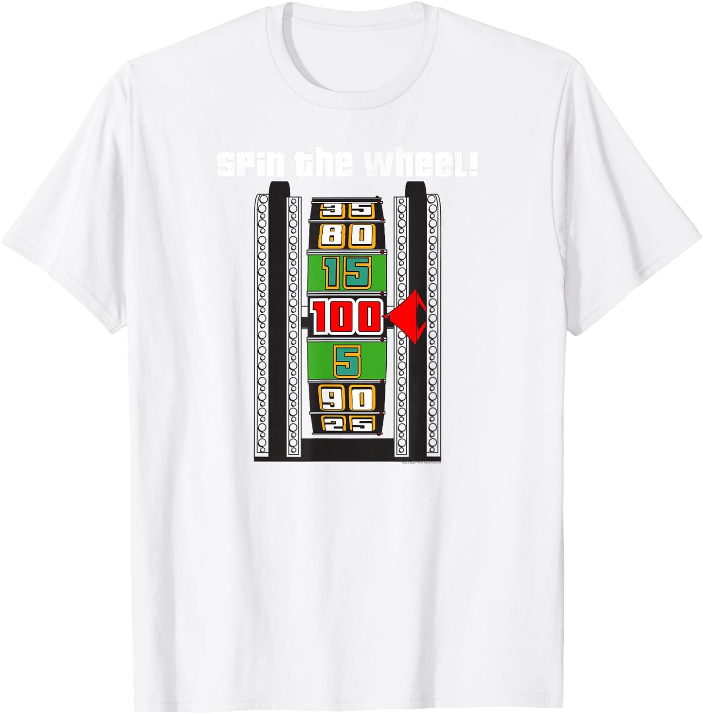 Price is Right Spin the Wheel T-Shirt - T-Shirt | White