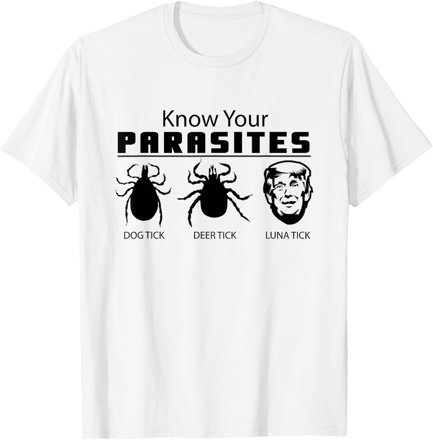 Know Your PARASITES Anti-Trump AF Resist Funny Gift T-Shirt - T-Shirt | White