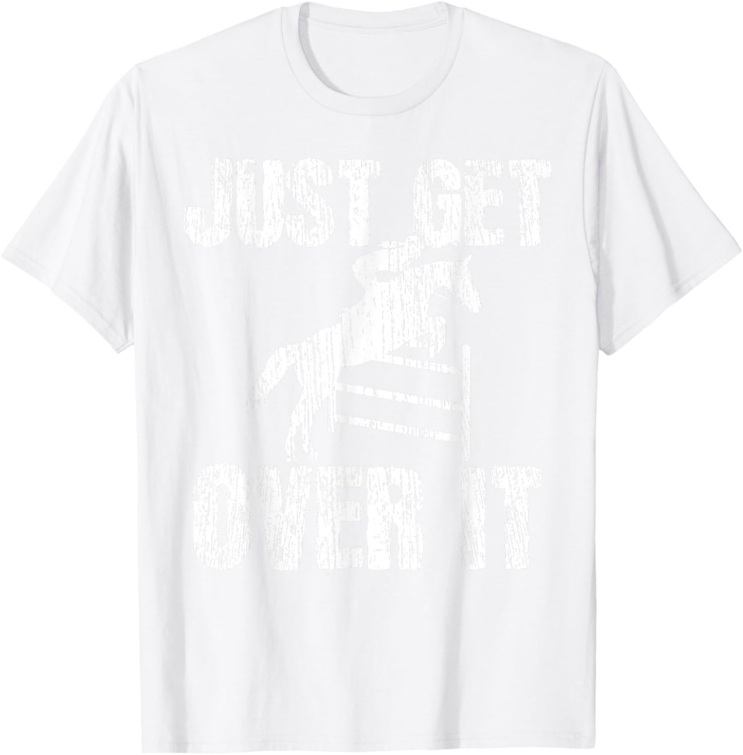 Show Jumping Vintage Equestrian Horse Show T-Shirt - T-Shirt | White