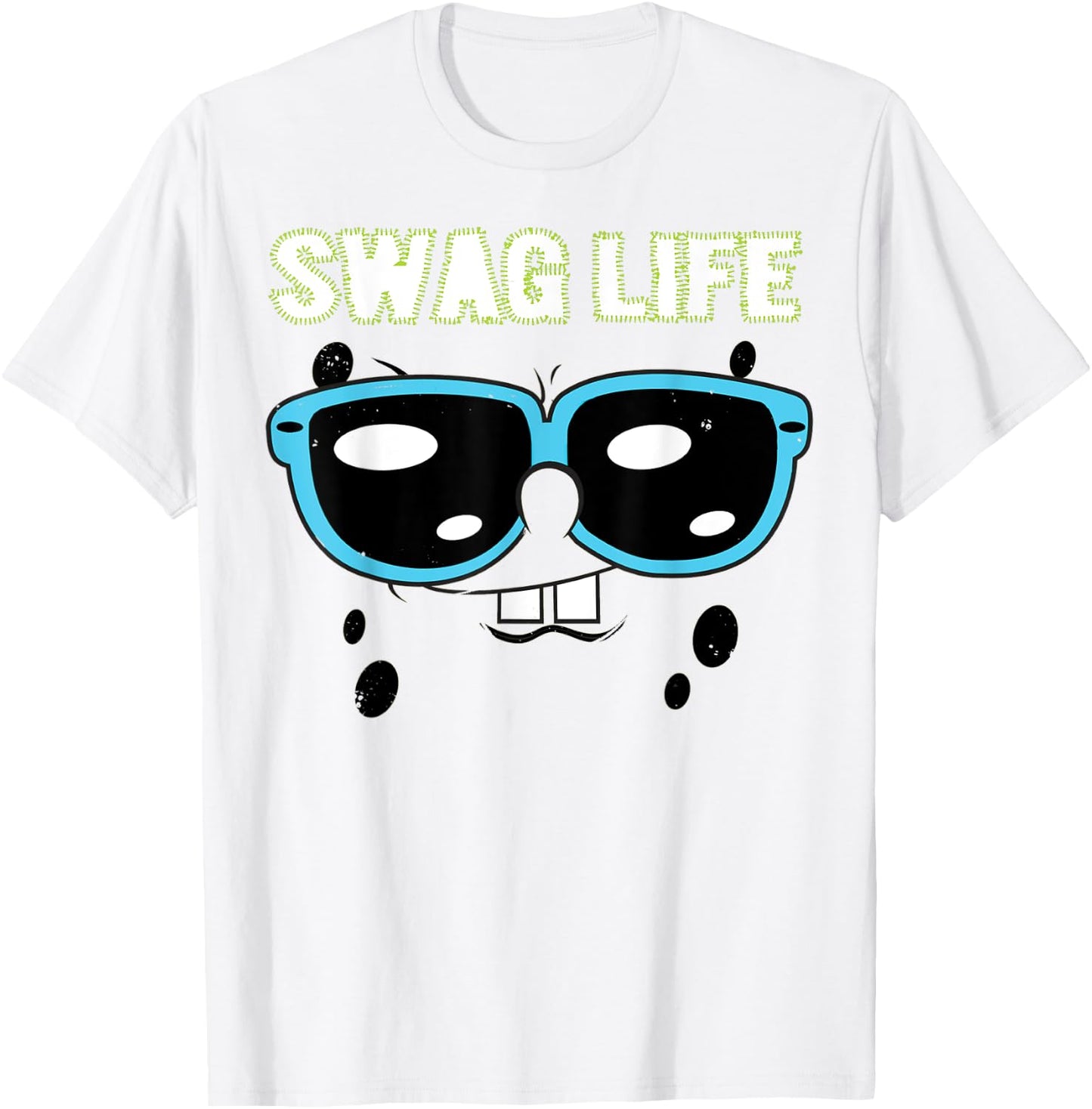 Spongebob SquarePants Swag Life Sunglasses T-Shirt - T-Shirt | White