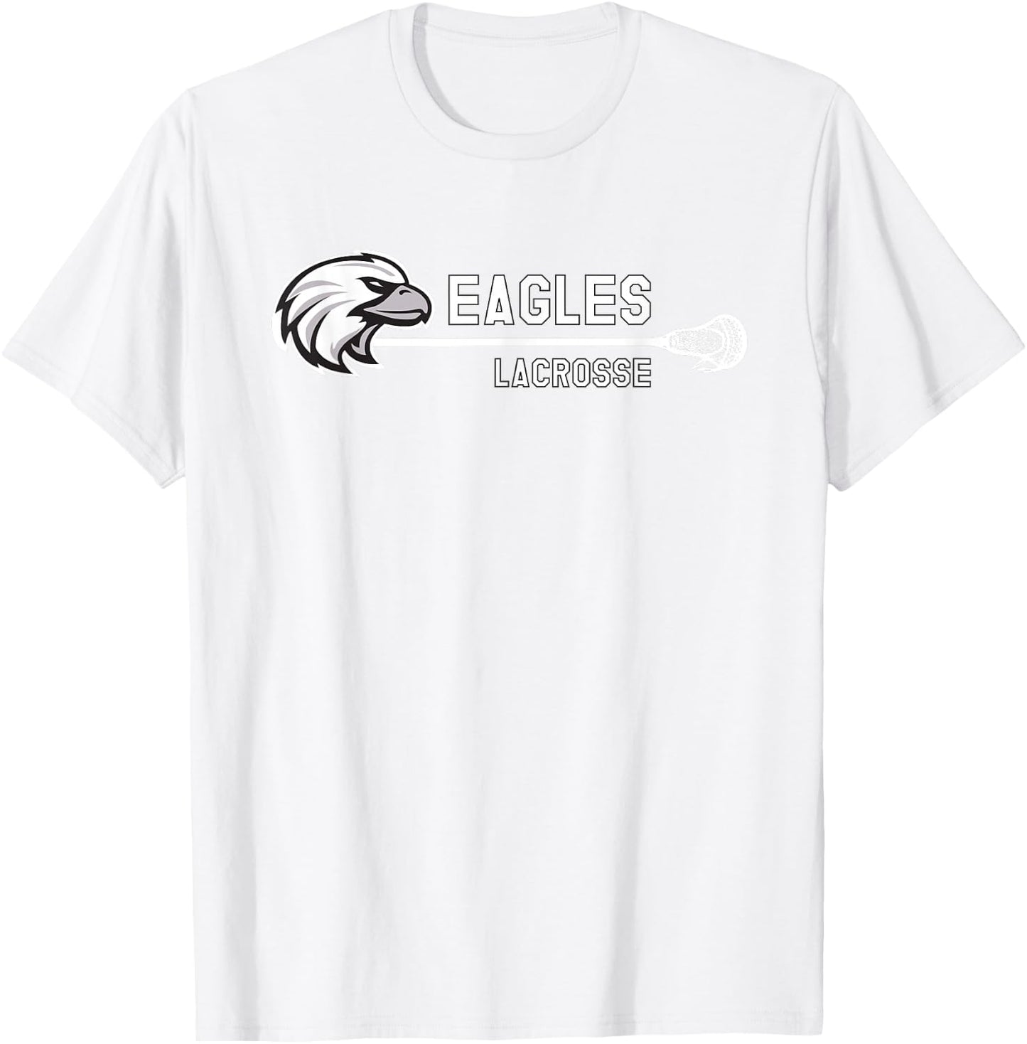 Franklin County Lacrosse Club Horizontal Eagle T-Shirt - T-Shirt | White