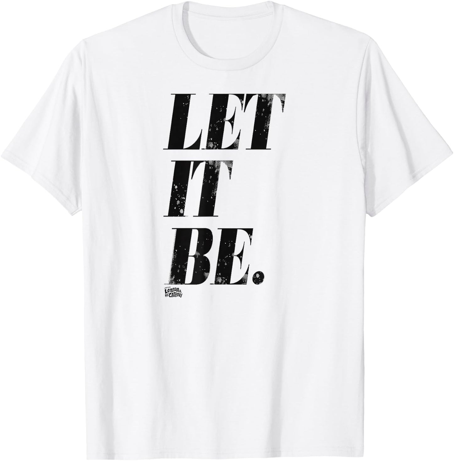 Lyrics by Lennon and McCartney - Let it Be T-Shirt - T-Shirt | White