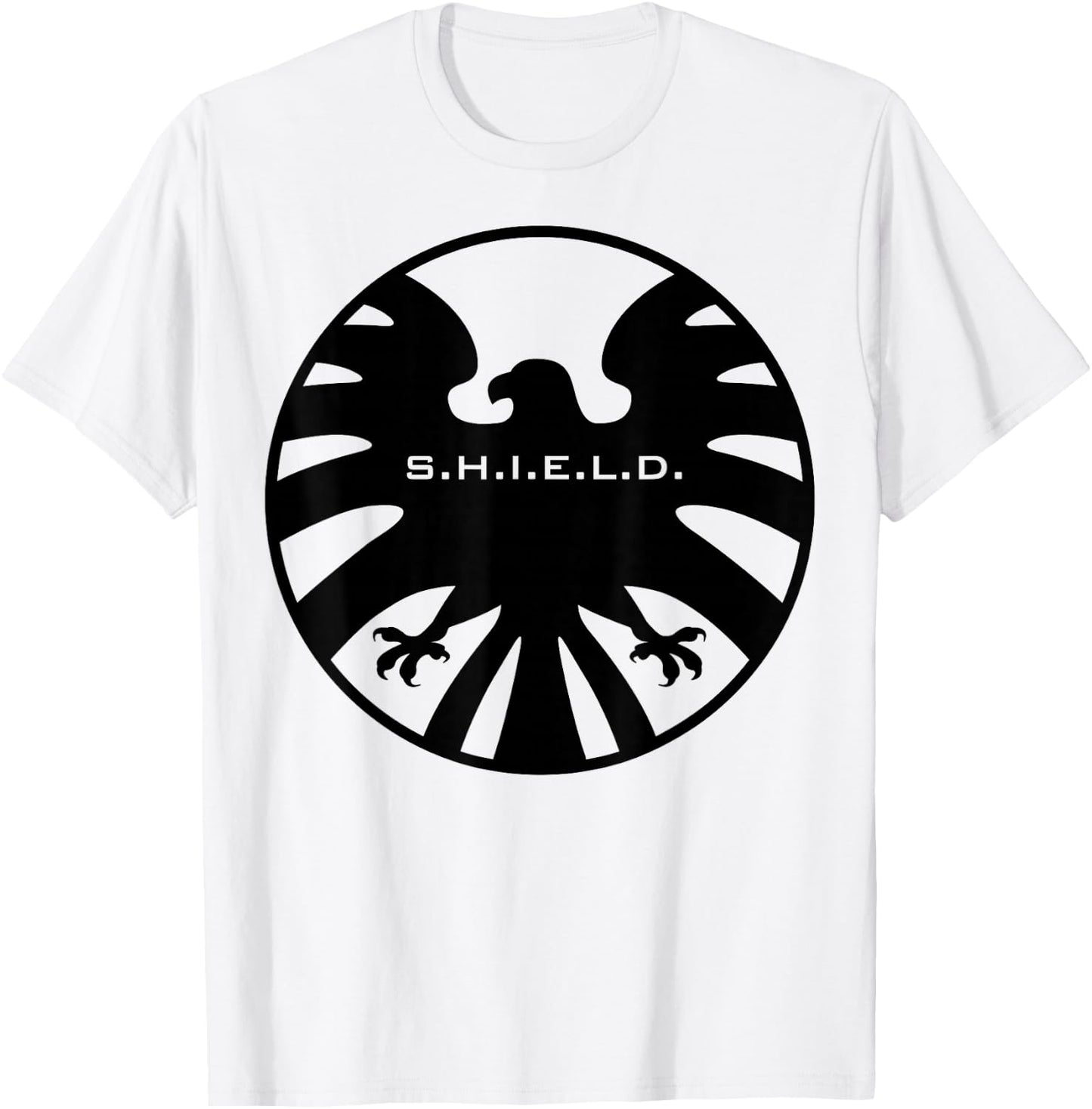 Marvel Agents of S.H.I.E.L.D. Black Out Eagle Badge T-Shirt - T-Shirt | White