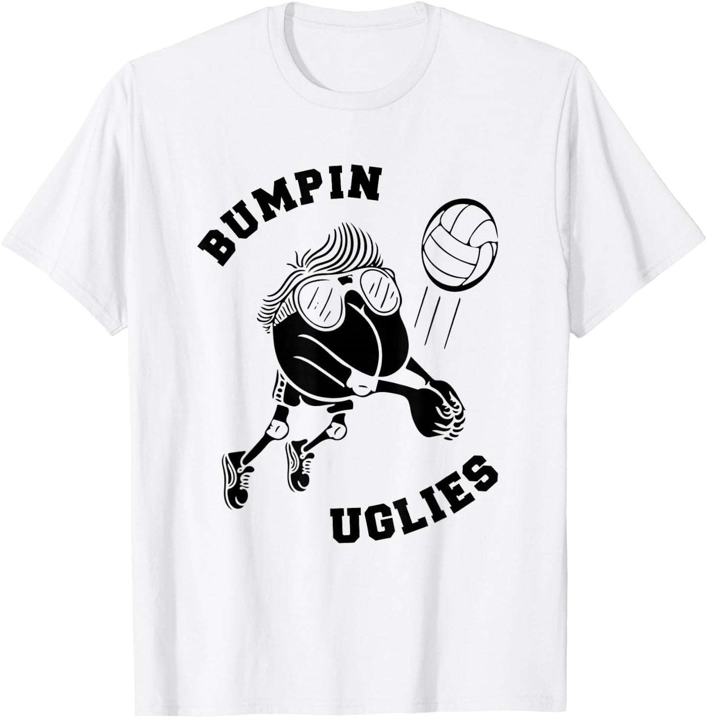 Bumpin Uglies - Funny Team Sand Volleyball Bumping T-Shirt - T-Shirt | White